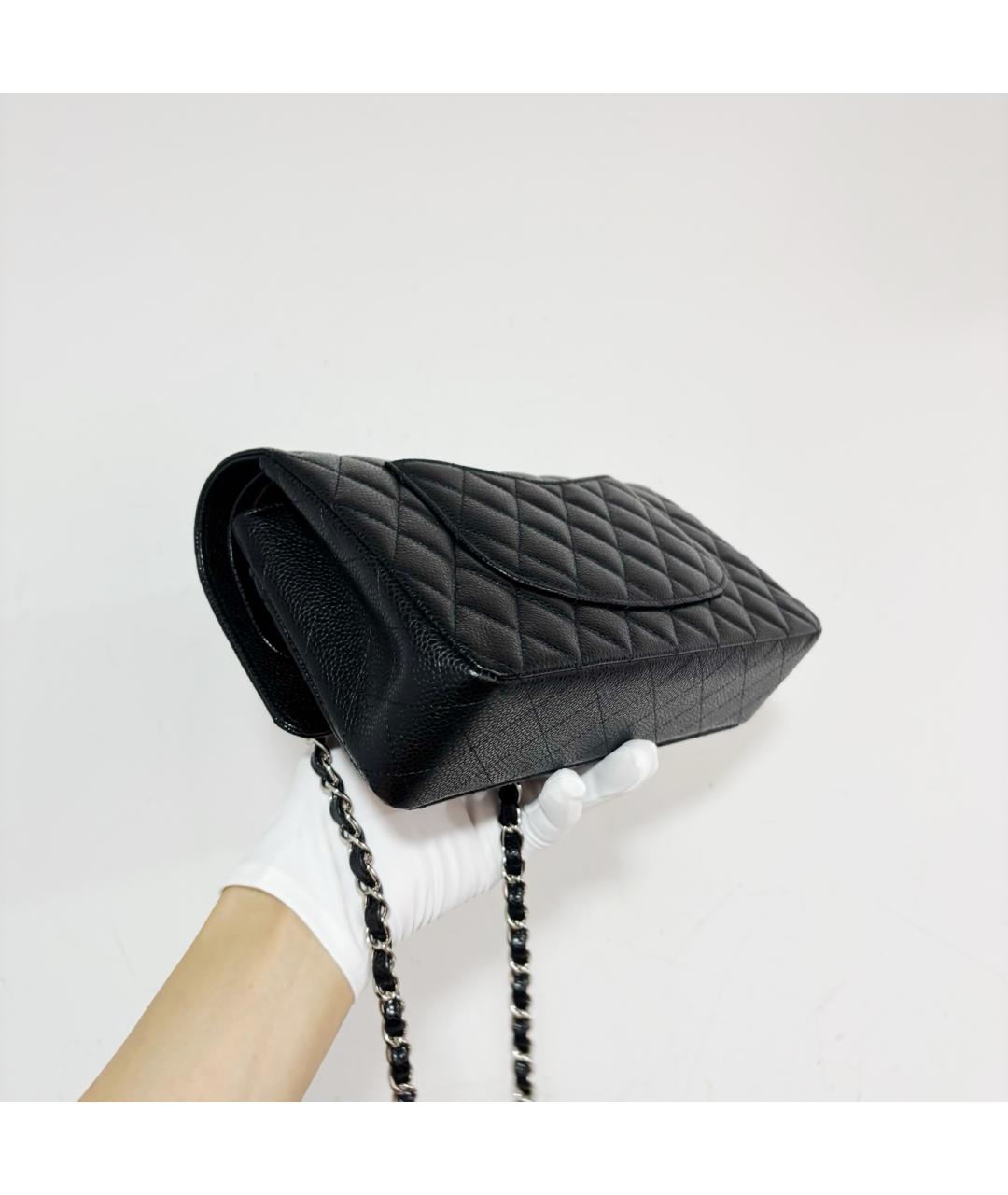 CHANEL Черная кожаная сумка через плечо, фото 5