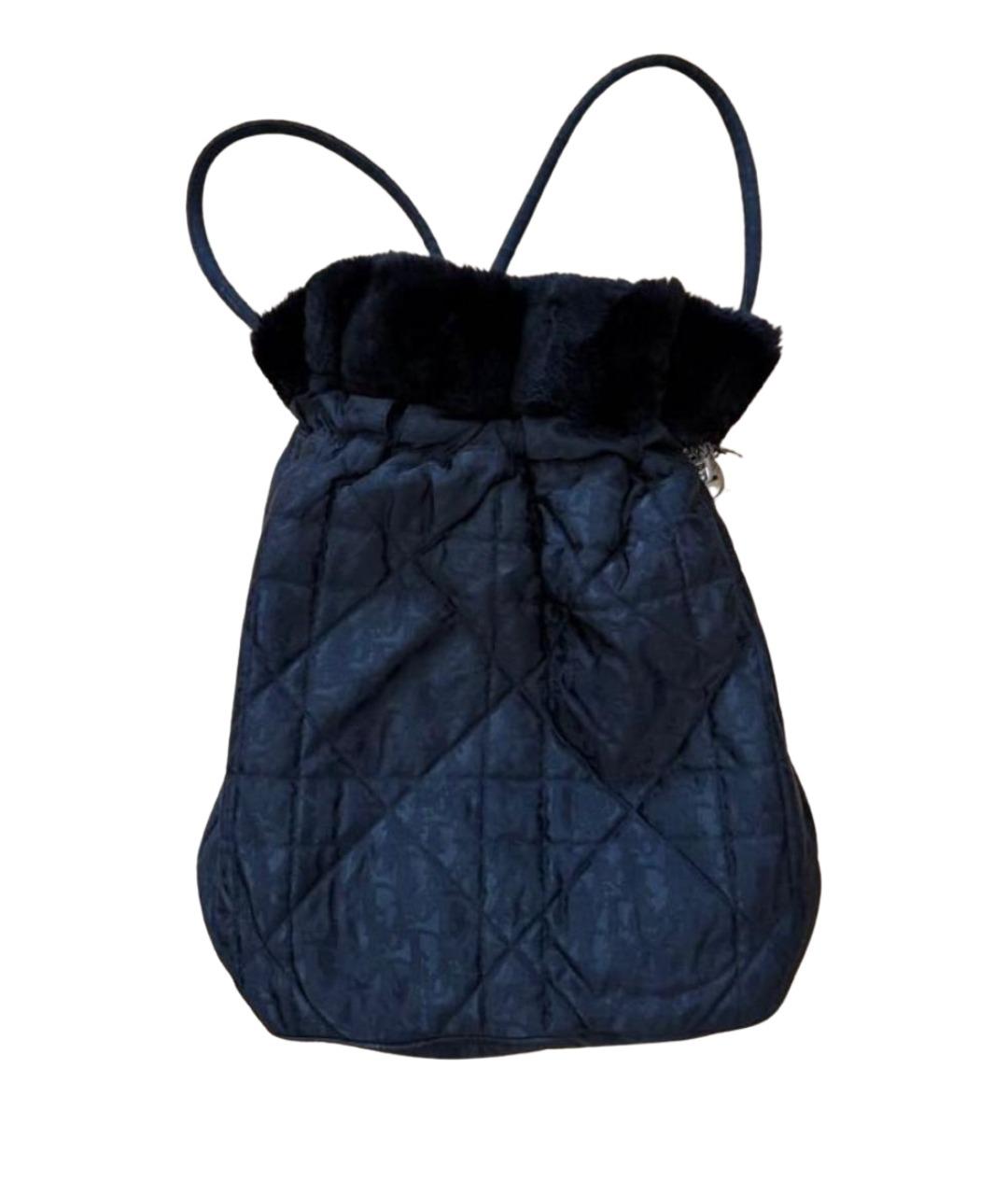 CHRISTIAN DIOR Черный тканевый рюкзак, фото 1