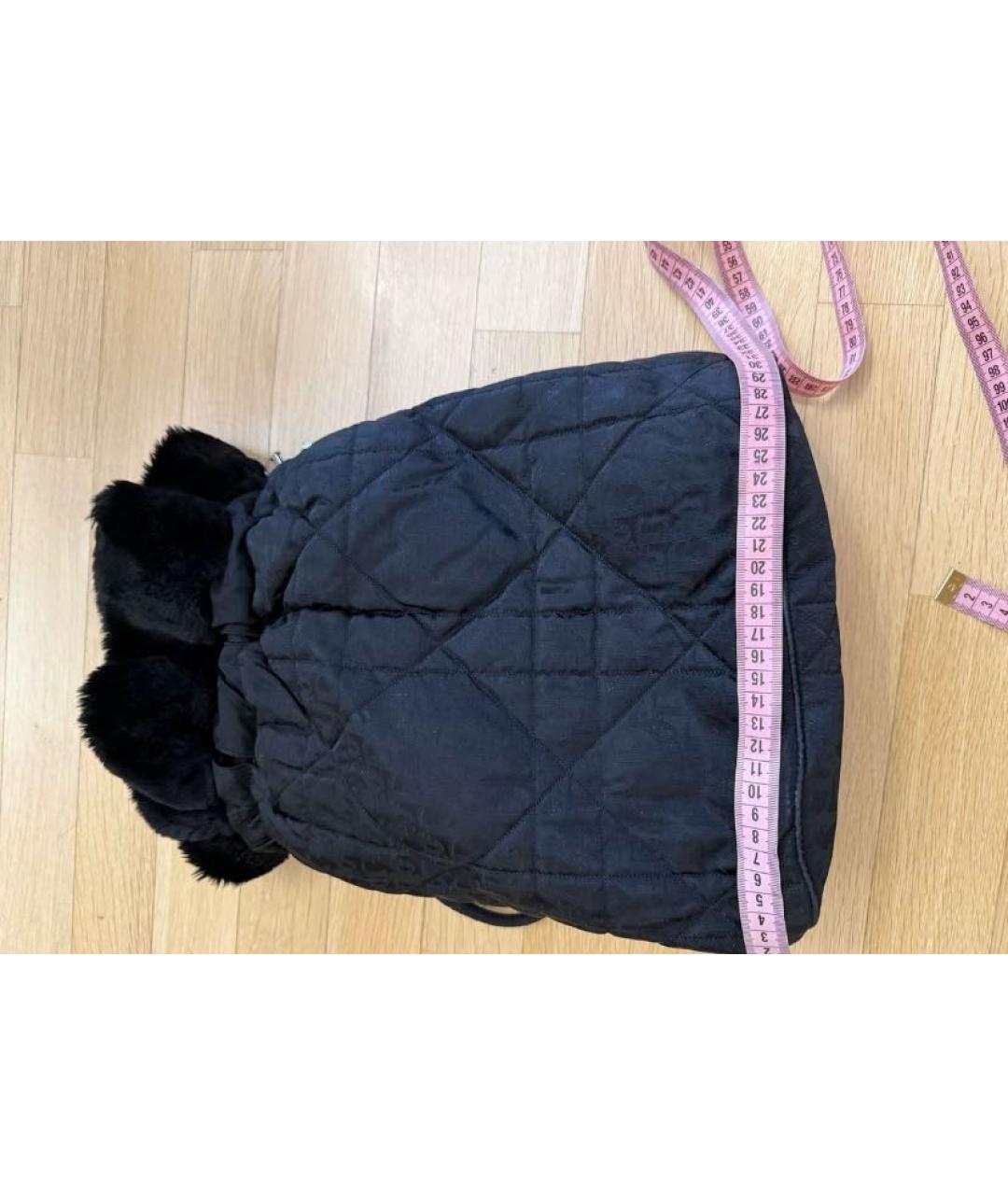 CHRISTIAN DIOR Черный тканевый рюкзак, фото 7