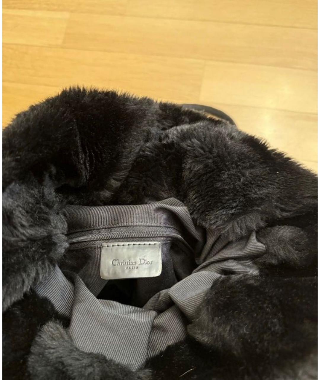 CHRISTIAN DIOR Черный тканевый рюкзак, фото 4