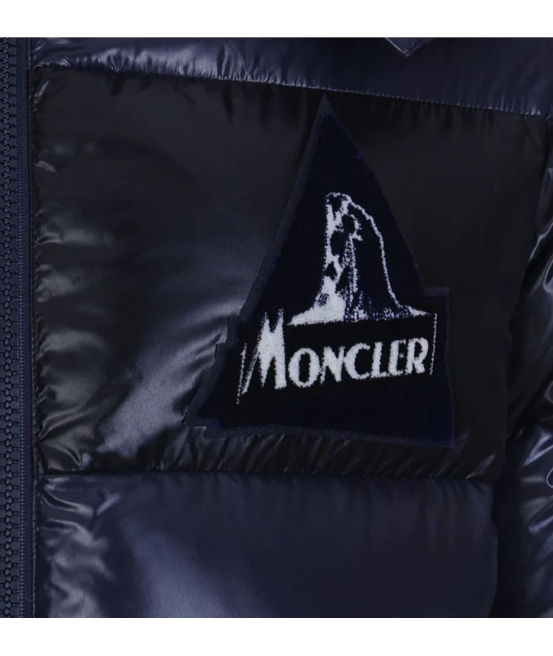 MONCLER Синяя полиамидовая куртка, фото 3