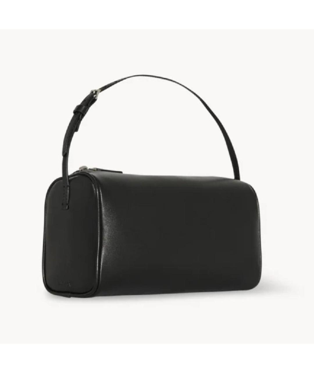 THE ROW Черная кожаная сумка с короткими ручками, фото 2