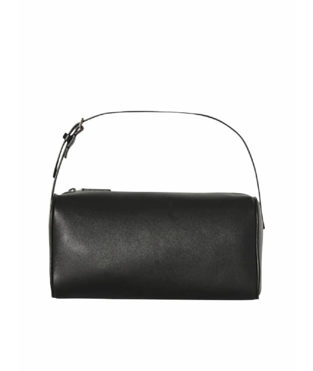 THE ROW Черная кожаная сумка с короткими ручками, фото 8