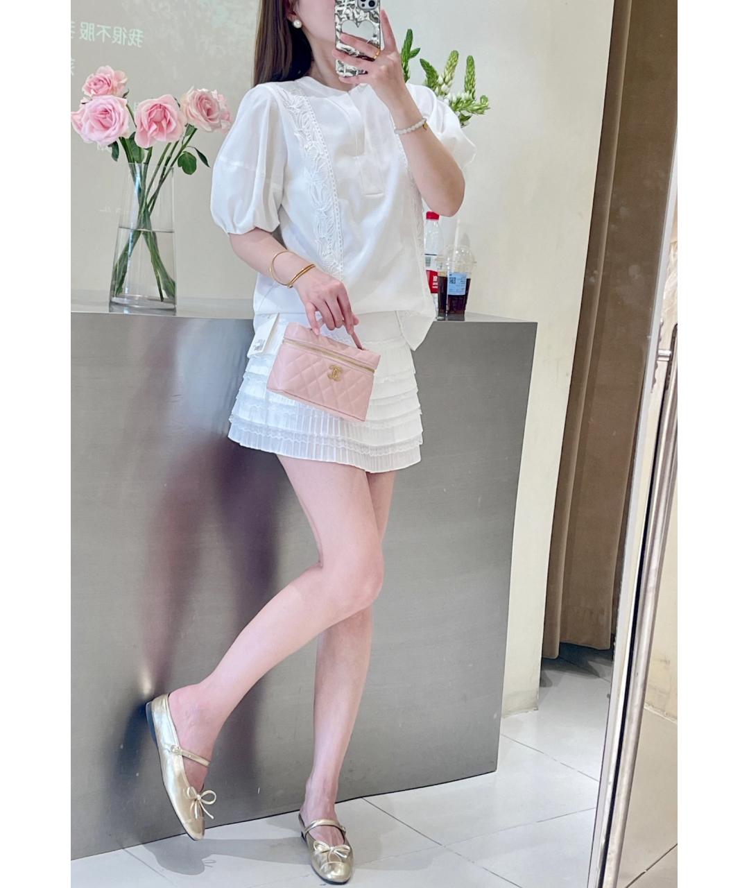 CHANEL Розовая кожаная сумка через плечо, фото 8