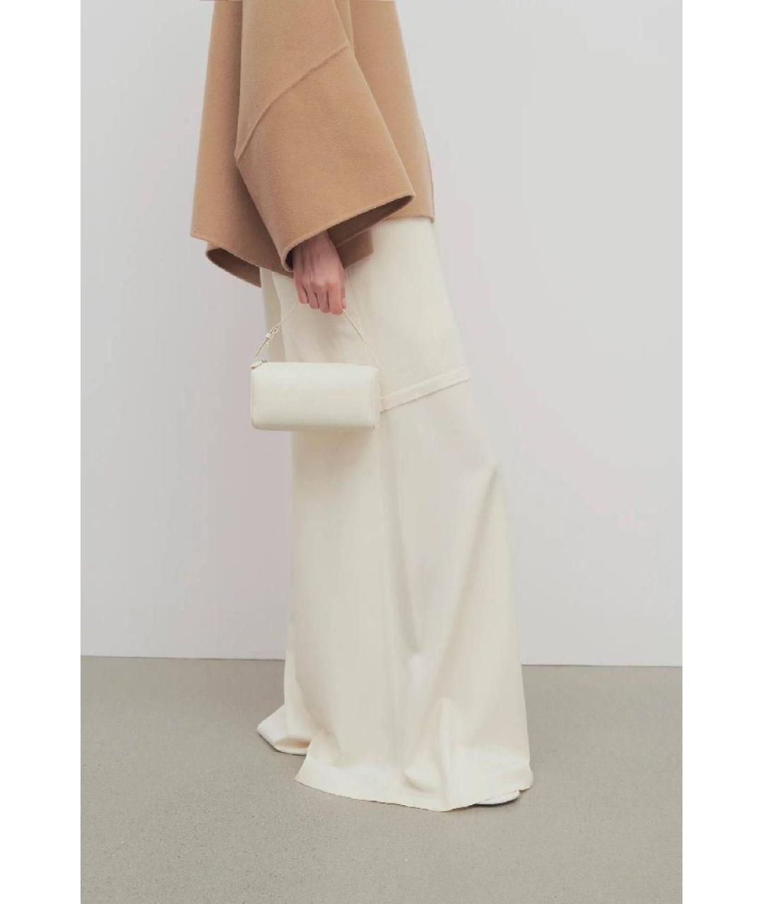 THE ROW Белая кожаная сумка с короткими ручками, фото 3