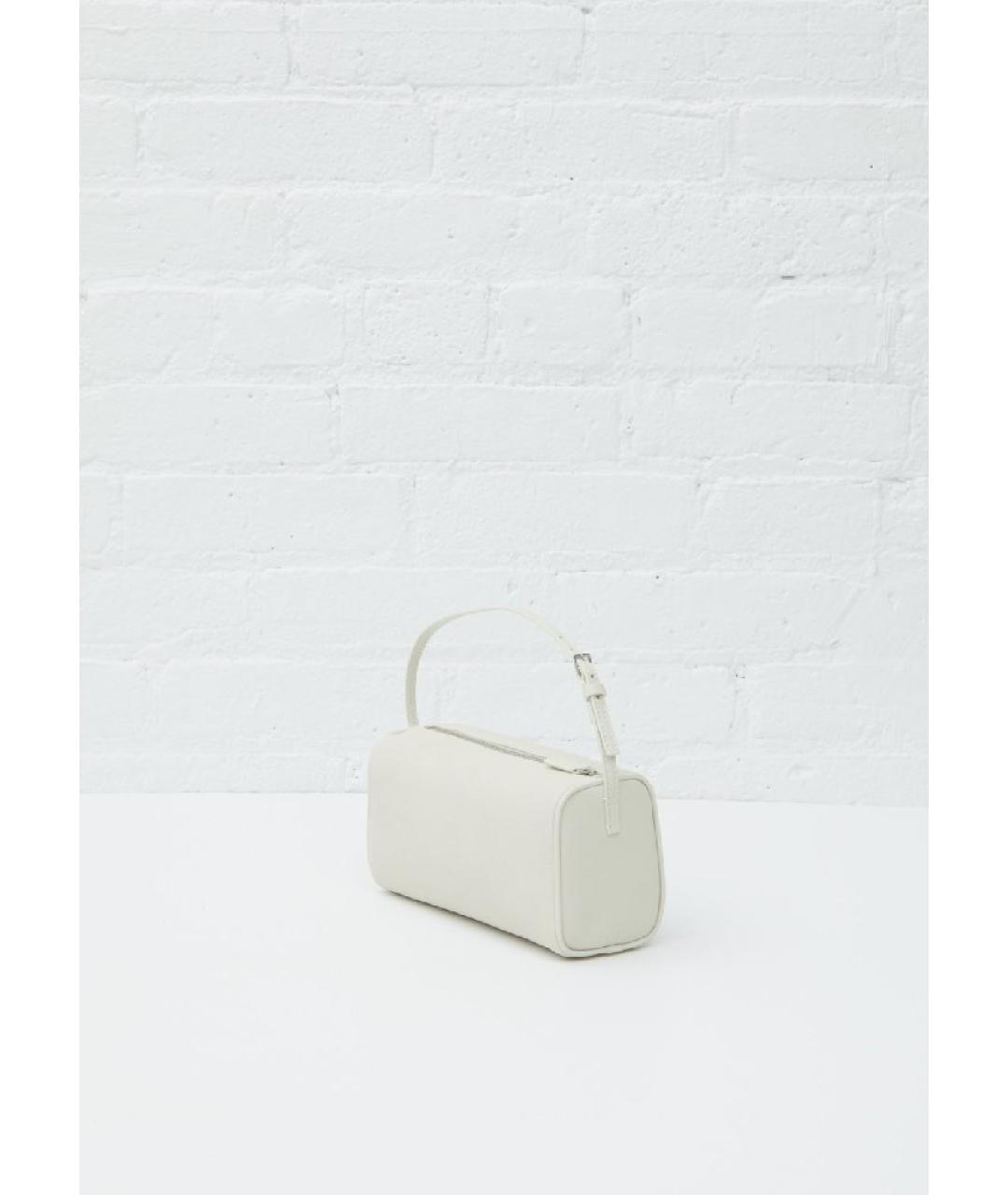THE ROW Белая кожаная сумка с короткими ручками, фото 2