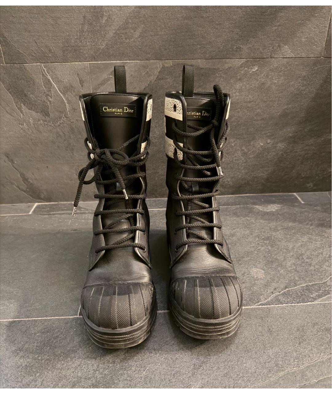CHRISTIAN DIOR Черные резиновые ботинки, фото 2