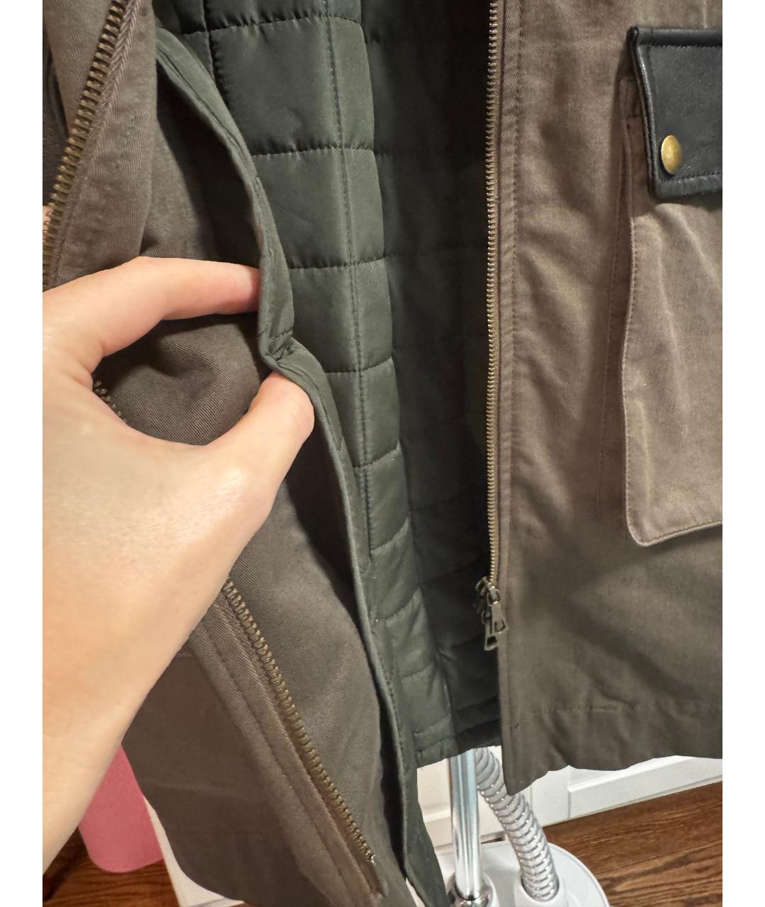 ARMY YVES SALOMON Хаки хлопковая парка, фото 8