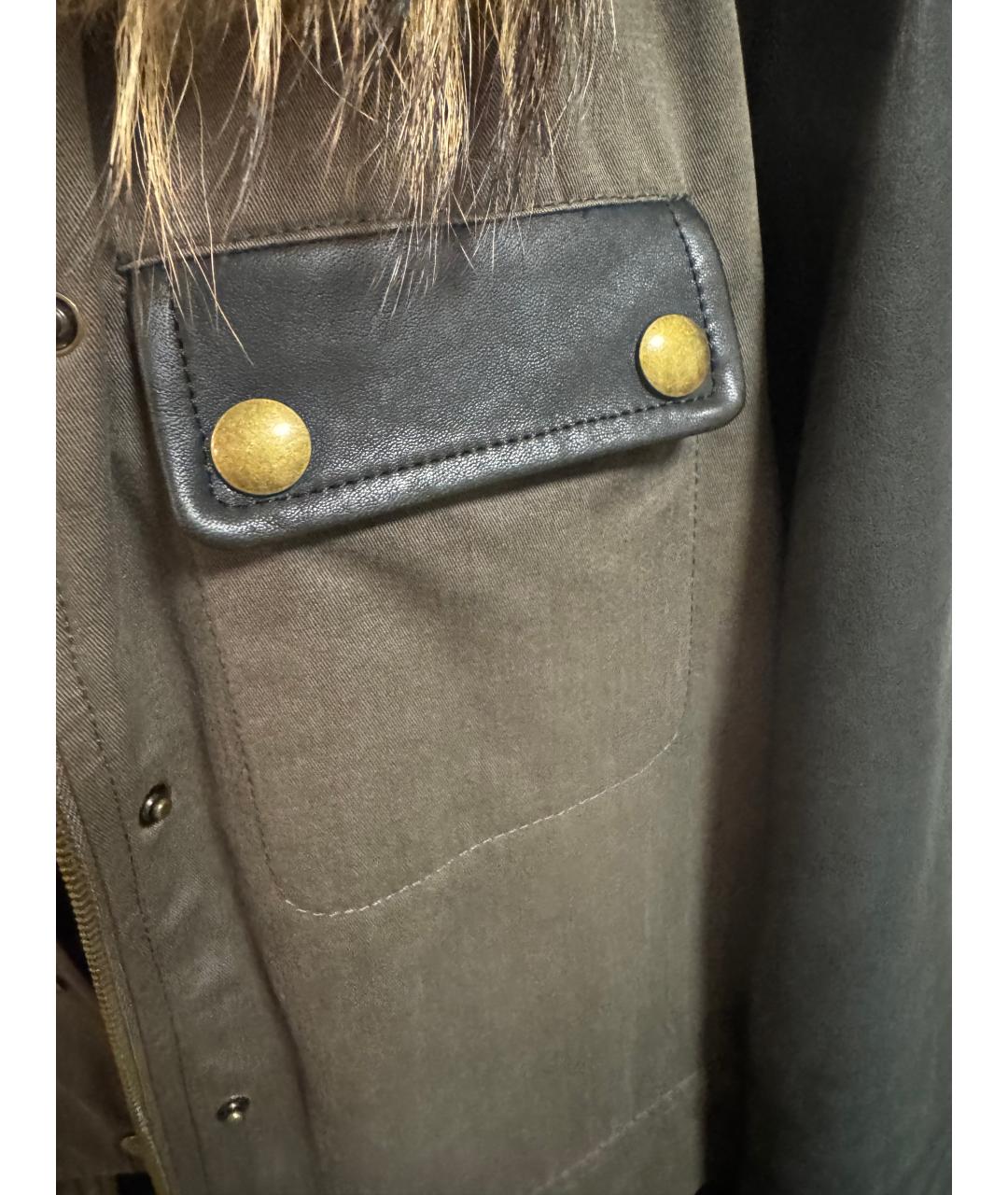 ARMY YVES SALOMON Хаки хлопковая парка, фото 5