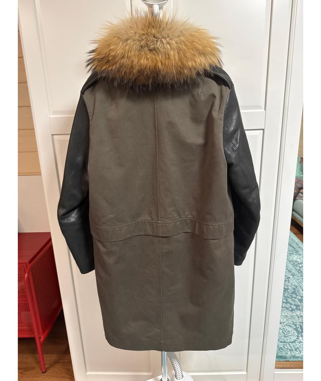 ARMY YVES SALOMON Хаки хлопковая парка, фото 2