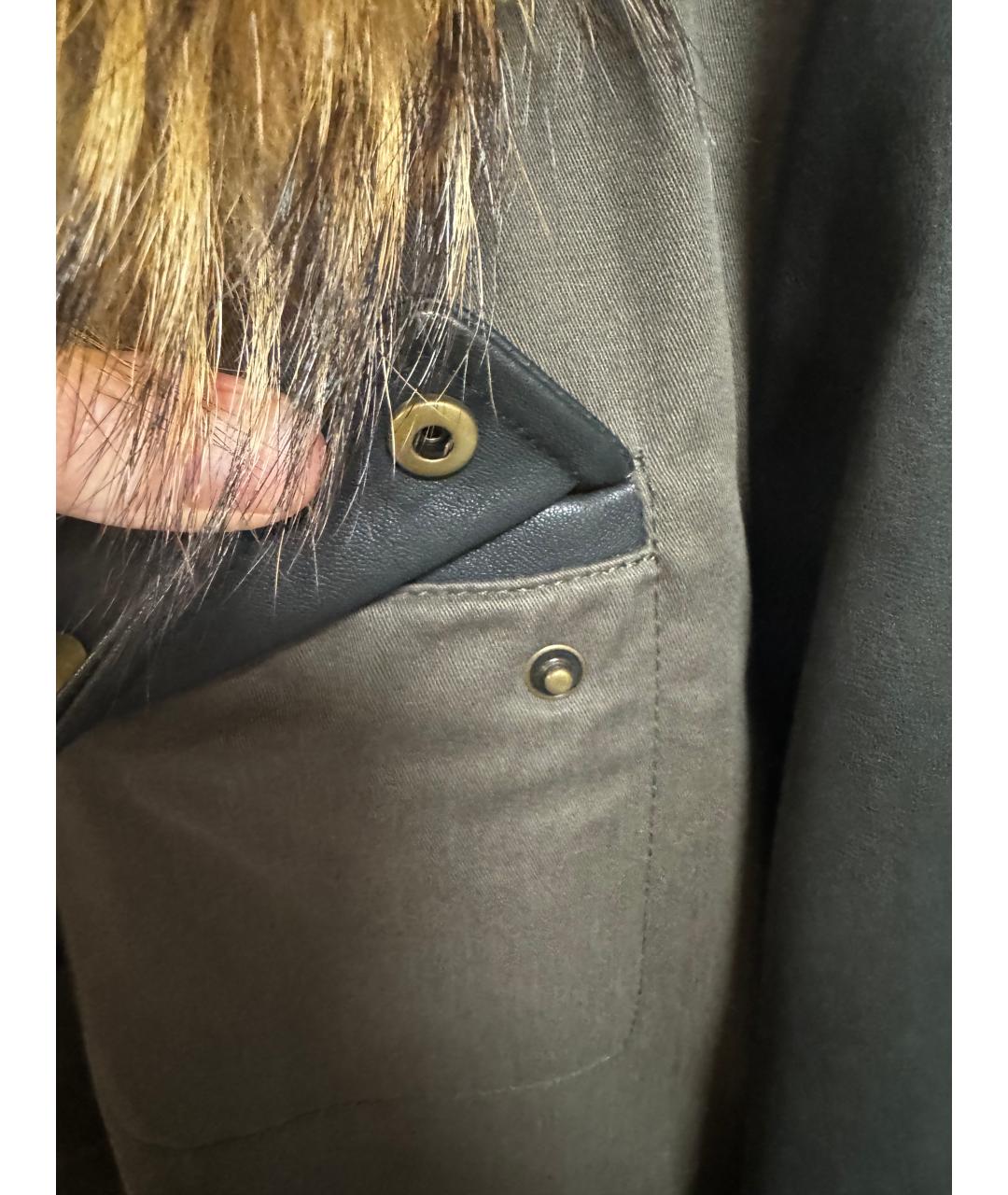 ARMY YVES SALOMON Хаки хлопковая парка, фото 6