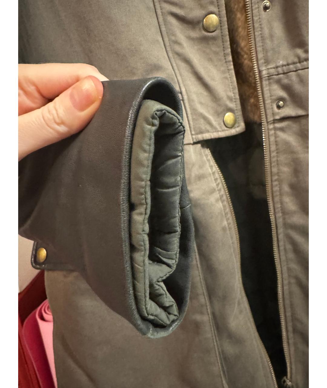 ARMY YVES SALOMON Хаки хлопковая парка, фото 7