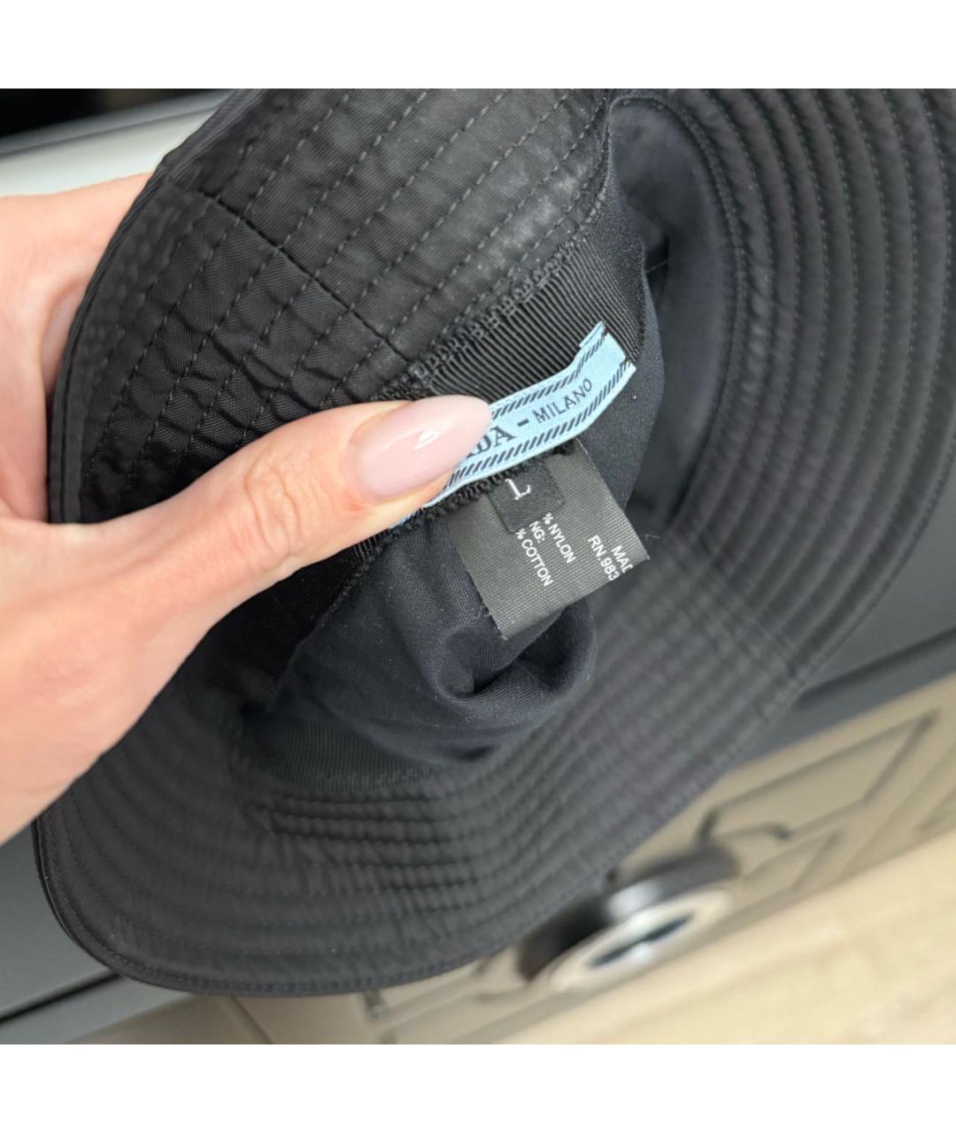 PRADA Черная панама, фото 3