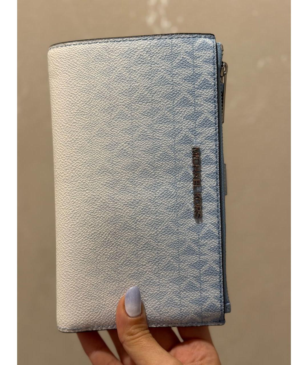 MICHAEL MICHAEL KORS Голубой кошелек, фото 5