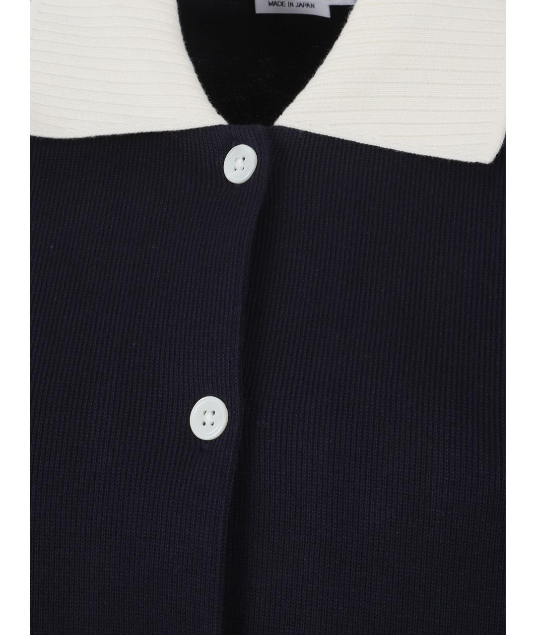 THOM BROWNE Темно-синее хлопковое повседневное платье, фото 3