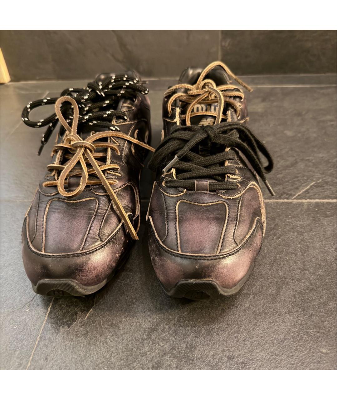 MIU MIU Черные кожаные кроссовки, фото 2