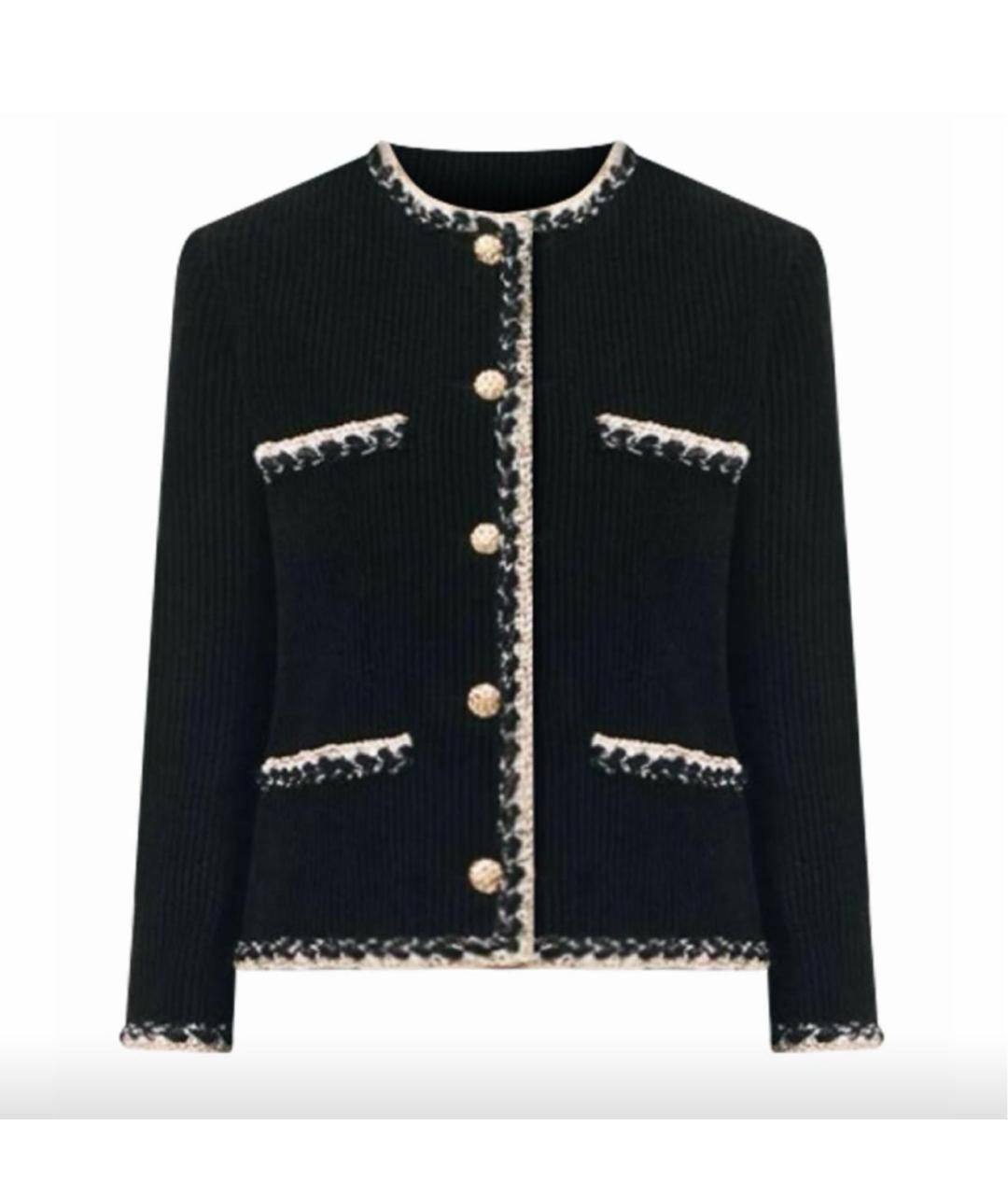 CHANEL Черный бархатный жакет/пиджак, фото 1