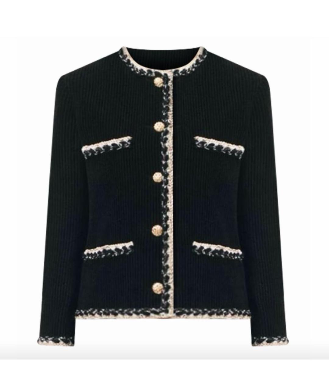 CHANEL Черный бархатный жакет/пиджак, фото 2