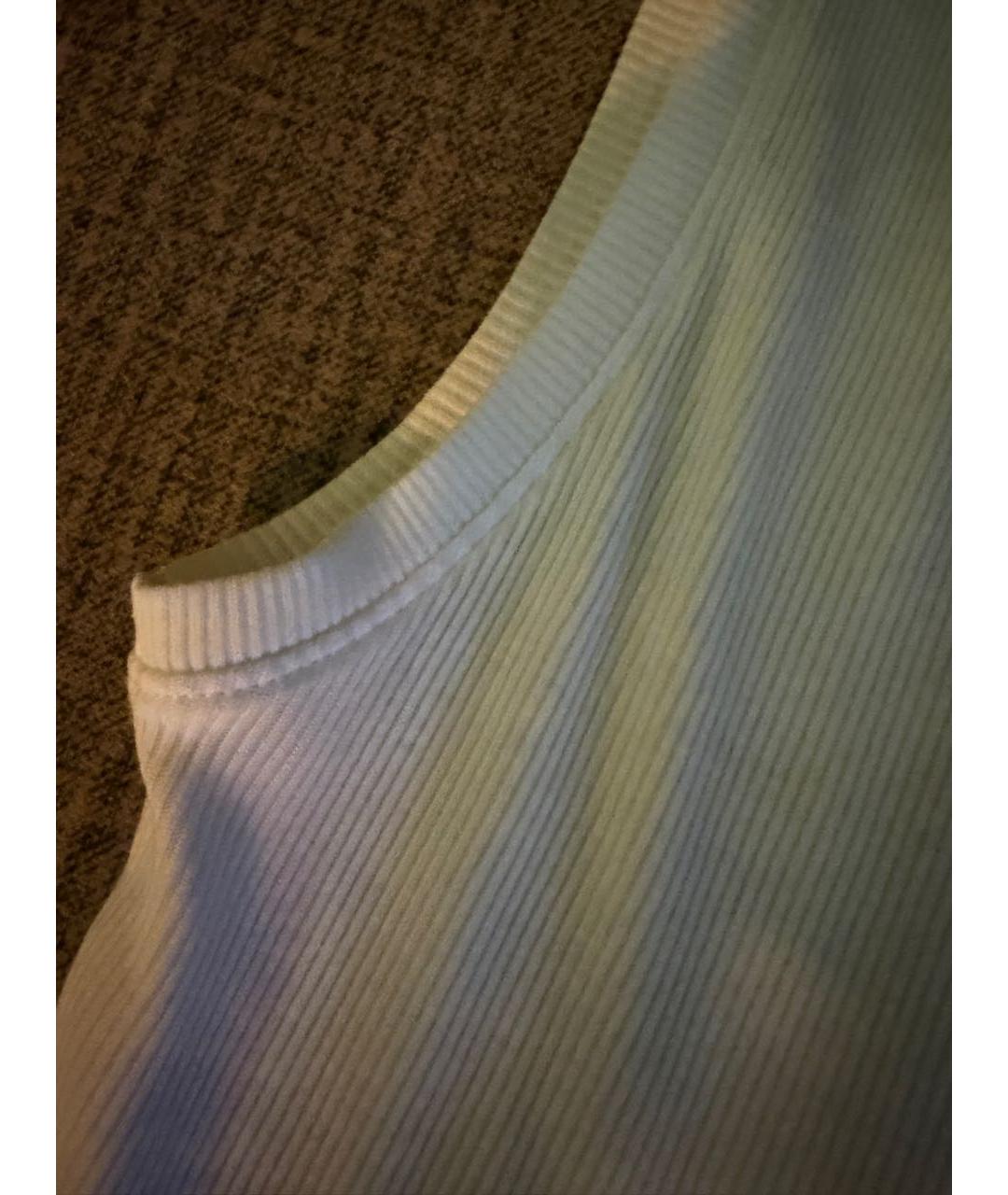 LOEWE Белая хлопковая майка, фото 4