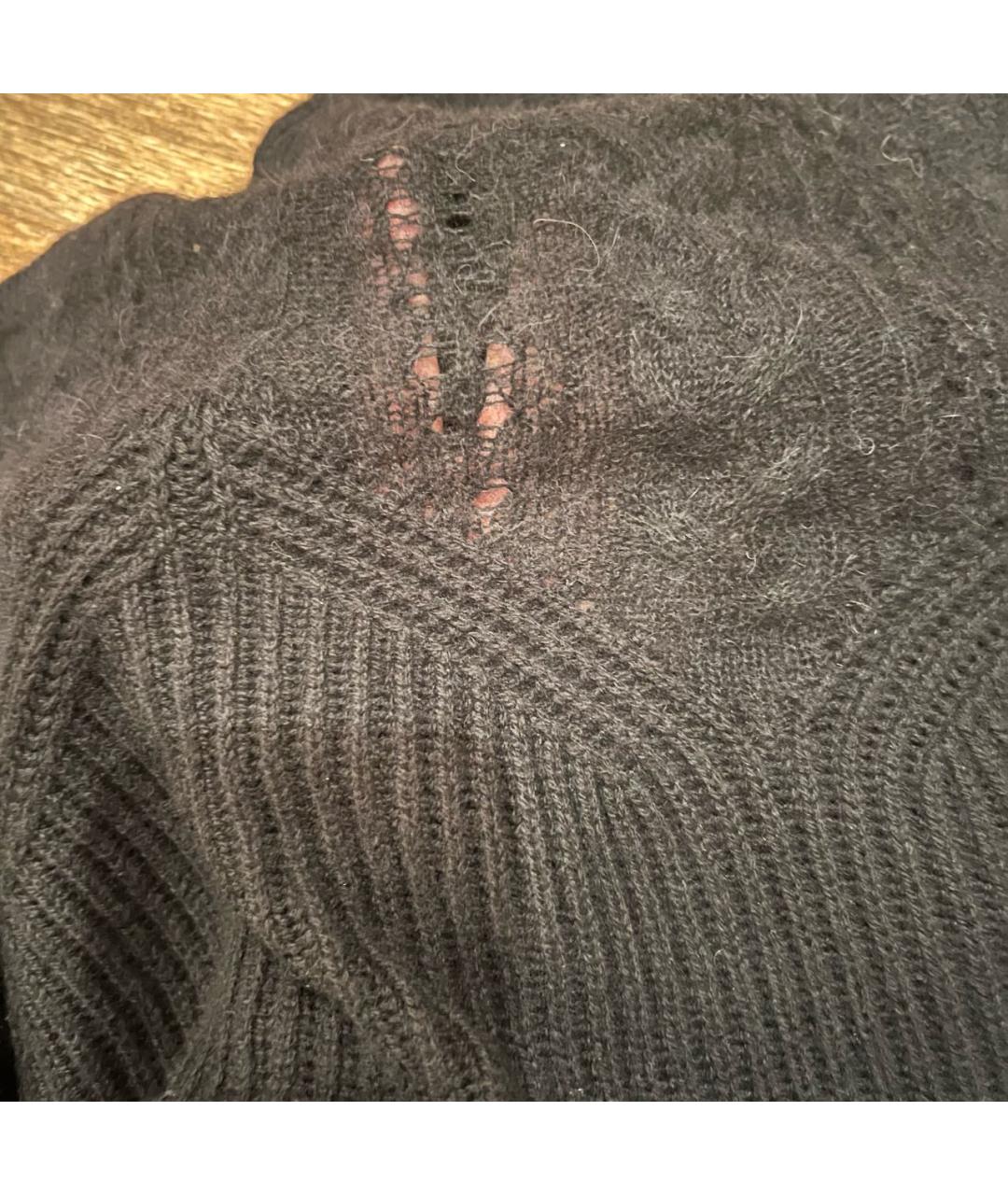 PANICALE Черный шерстяной джемпер / свитер, фото 3
