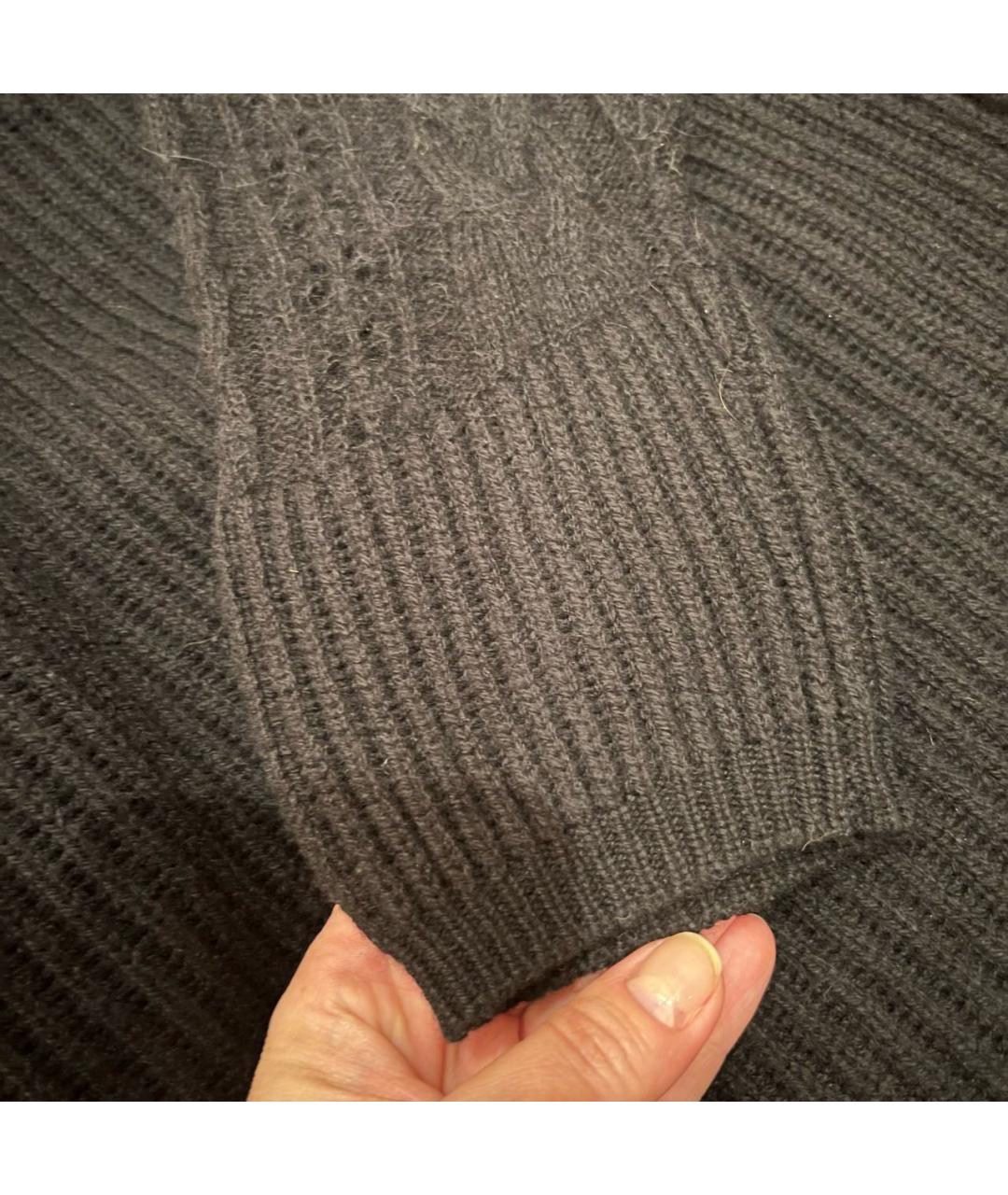 PANICALE Черный шерстяной джемпер / свитер, фото 5