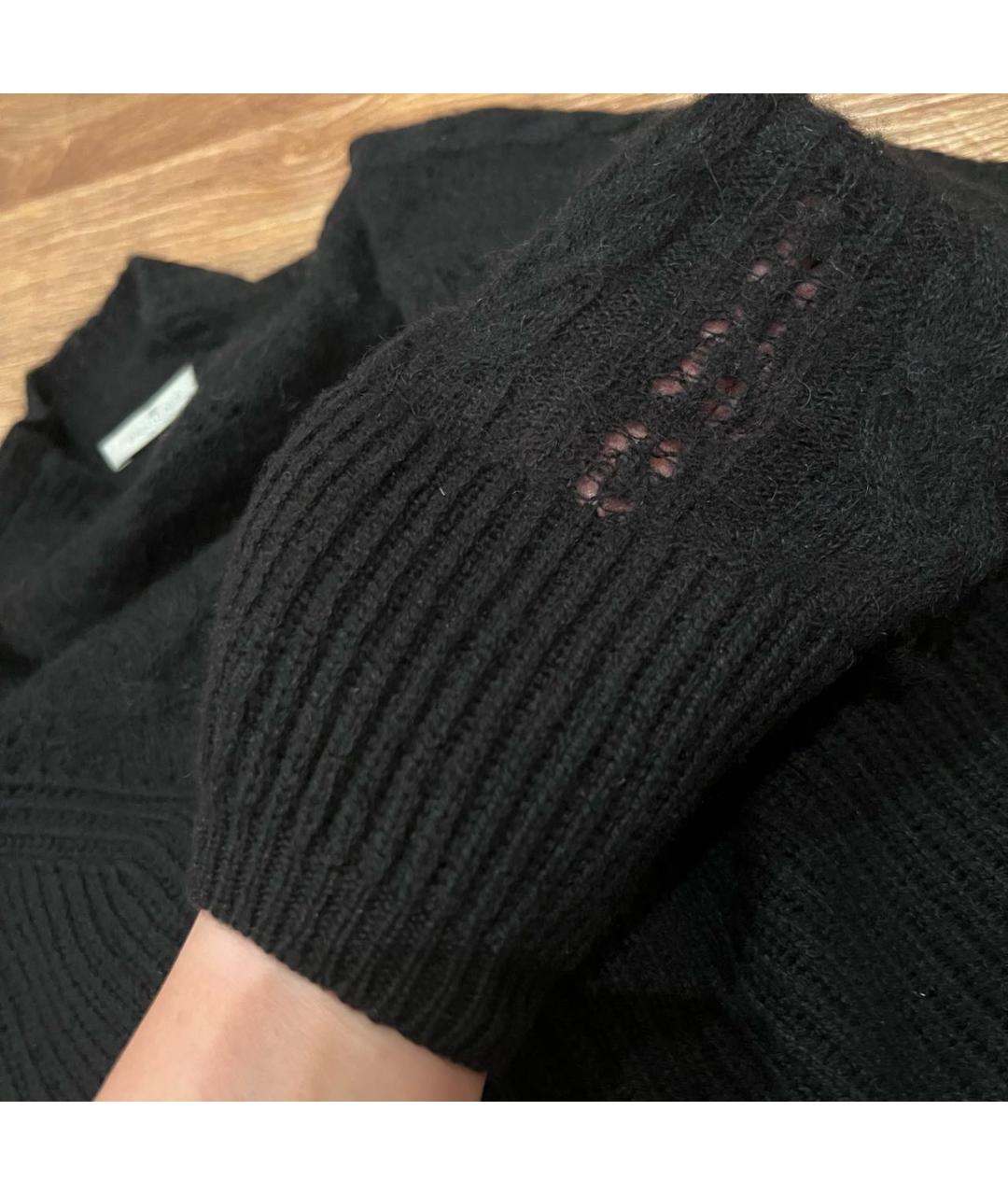 PANICALE Черный шерстяной джемпер / свитер, фото 7