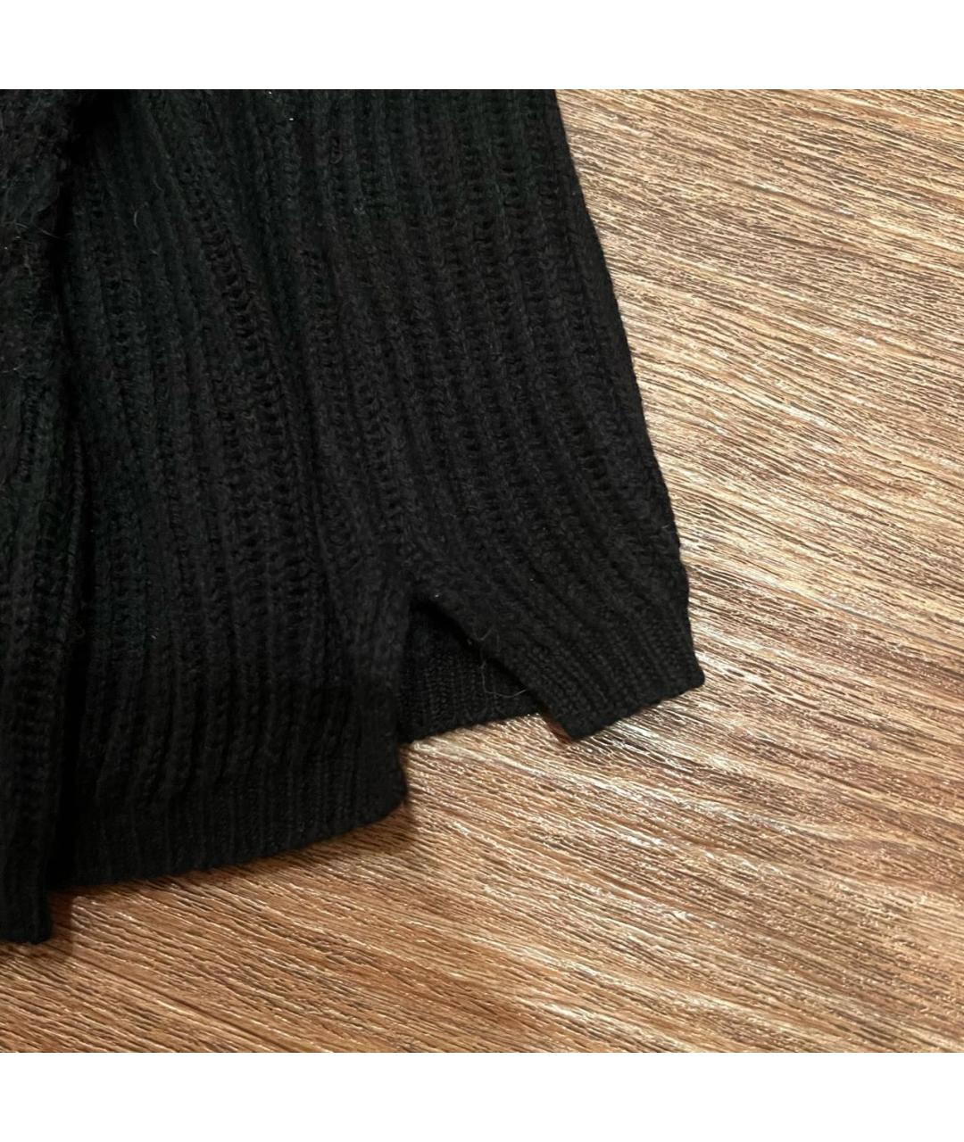 PANICALE Черный шерстяной джемпер / свитер, фото 8