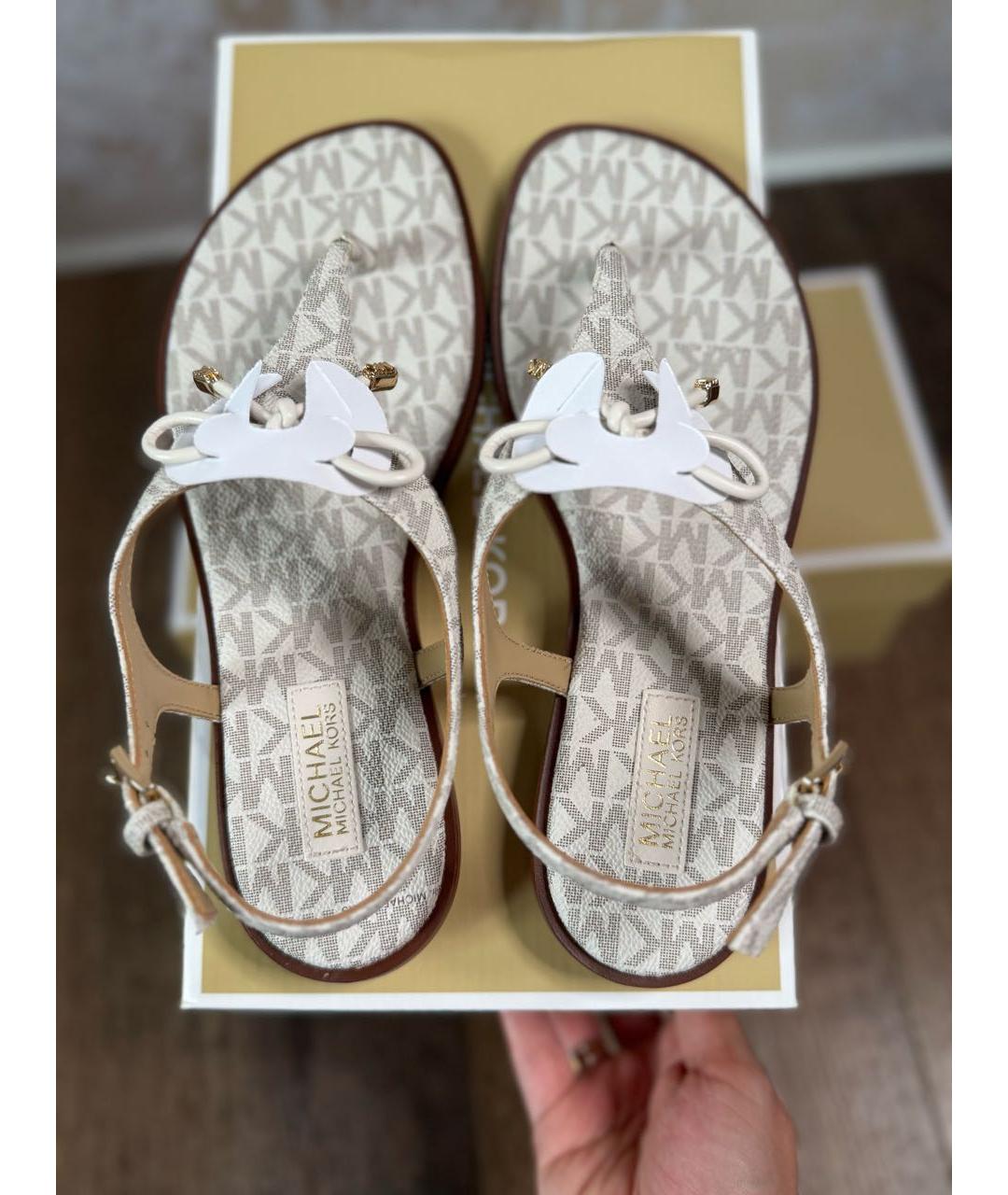 MICHAEL MICHAEL KORS Бежевые сандалии, фото 3