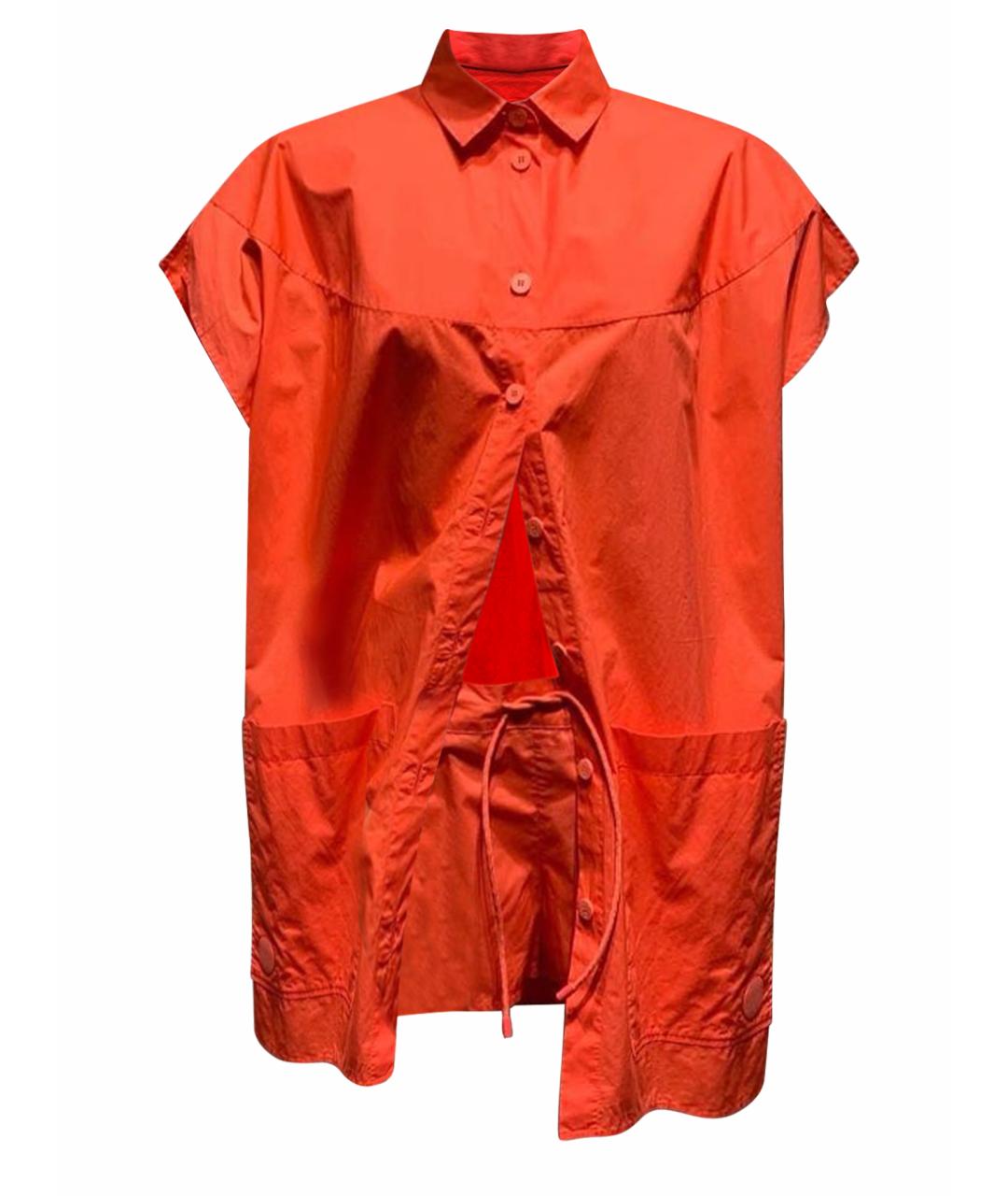 HERMES Коралловый хлопковый костюм с брюками, фото 1