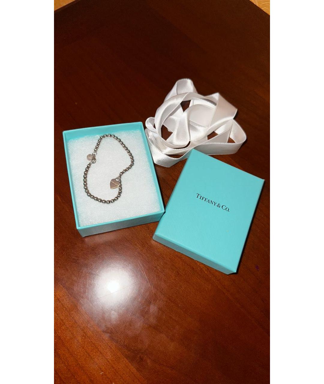 TIFFANY&CO Серебрянный серебряный браслет, фото 5