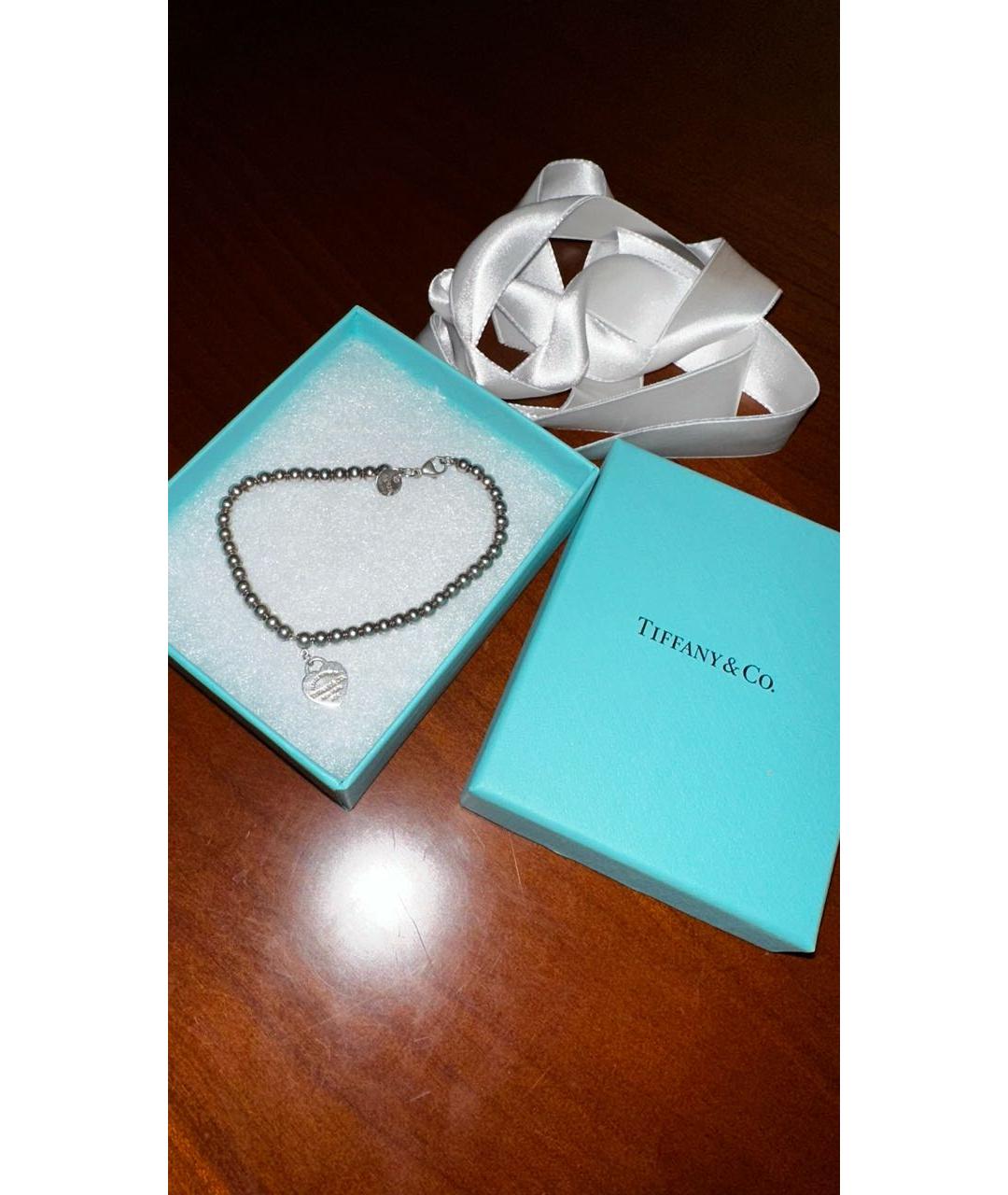 TIFFANY&CO Серебрянный серебряный браслет, фото 4