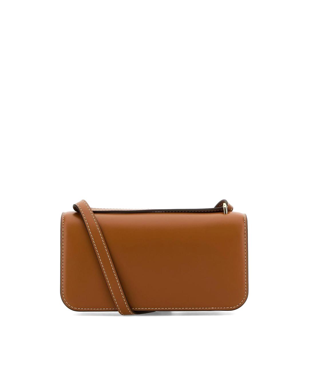 TORY BURCH Коричневая кожаная сумка через плечо, фото 2