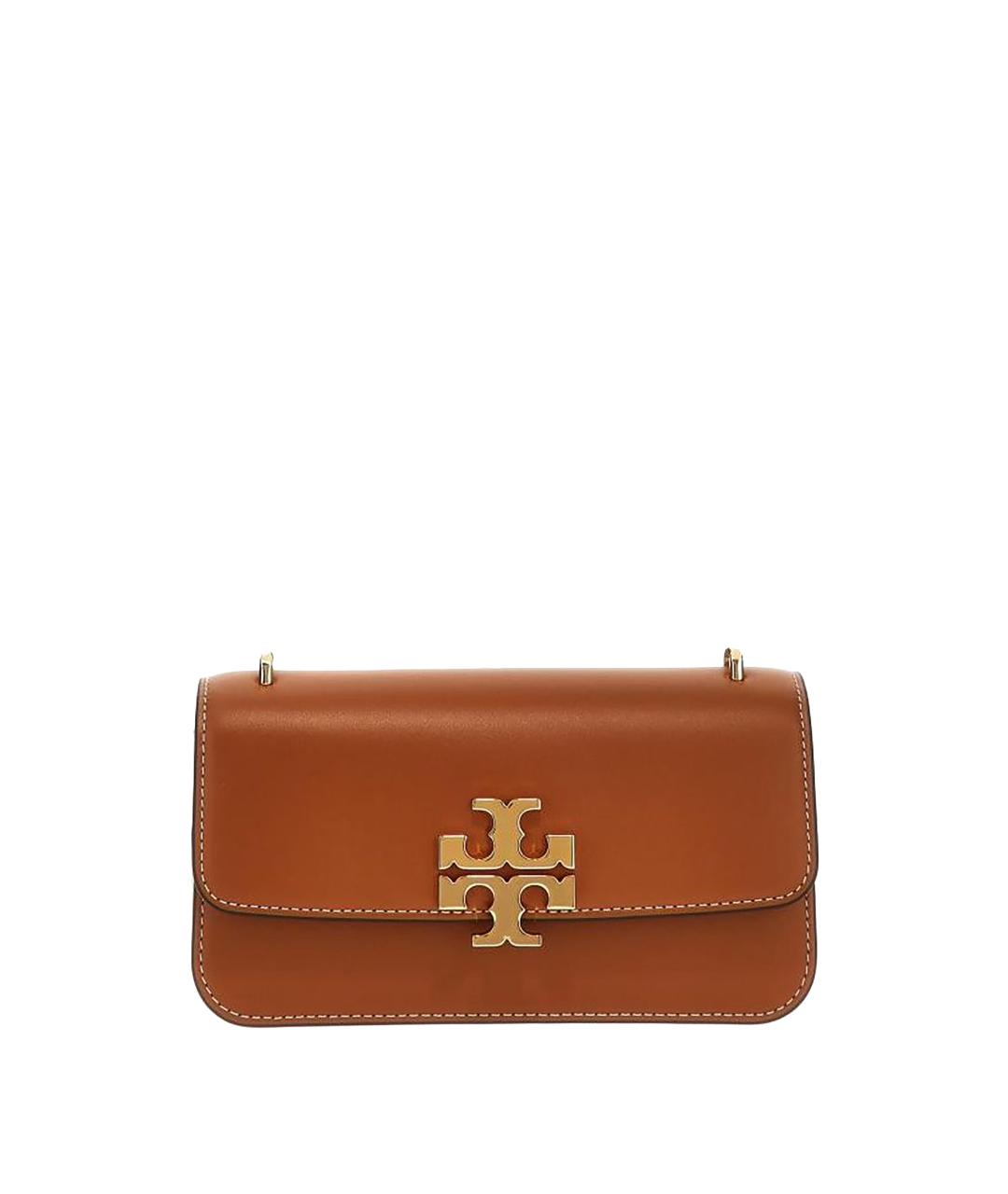 TORY BURCH Коричневая кожаная сумка через плечо, фото 1