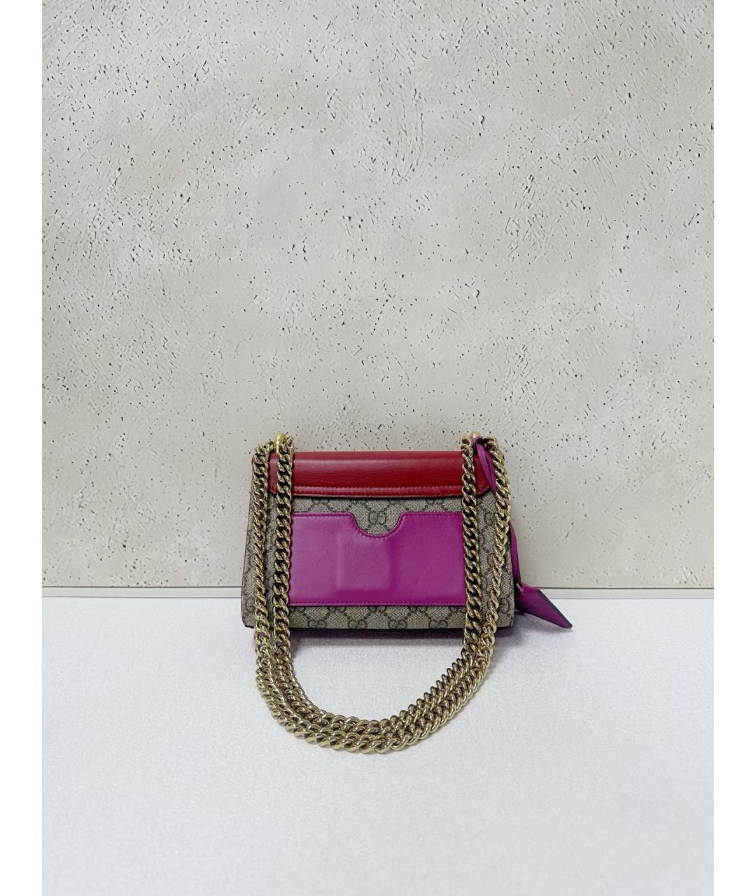 GUCCI Красная кожаная сумка через плечо, фото 2