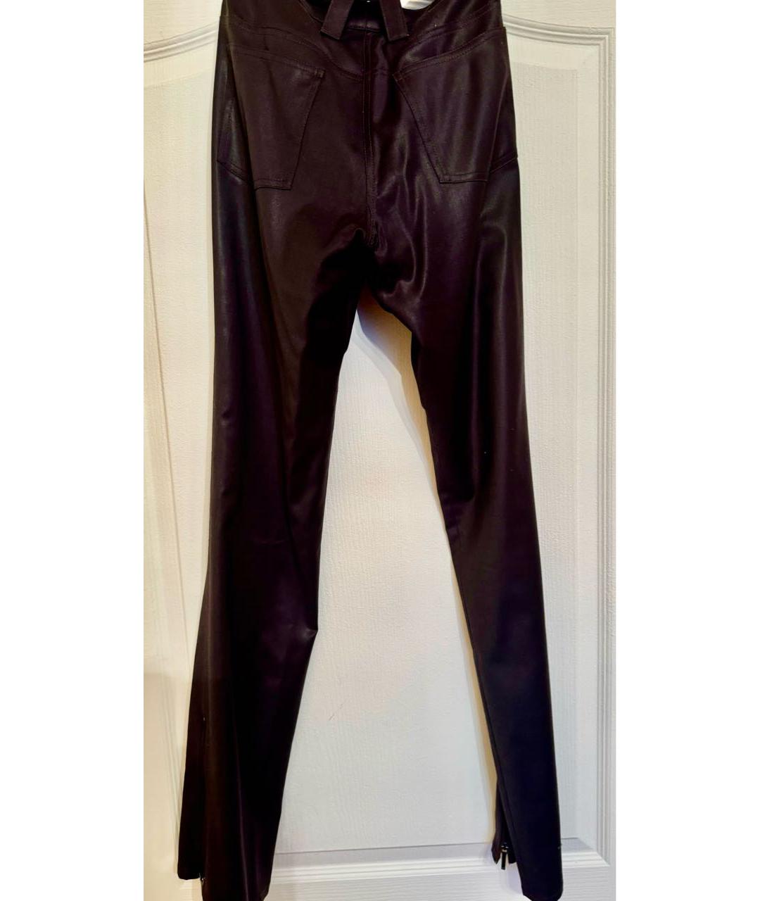 CHRISTIAN DIOR Коричневые шерстяные прямые брюки, фото 2