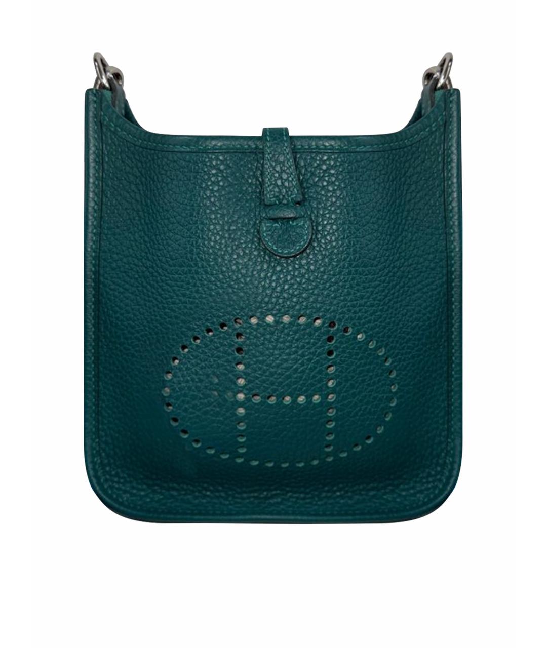 HERMES Зеленая кожаная сумка через плечо, фото 1