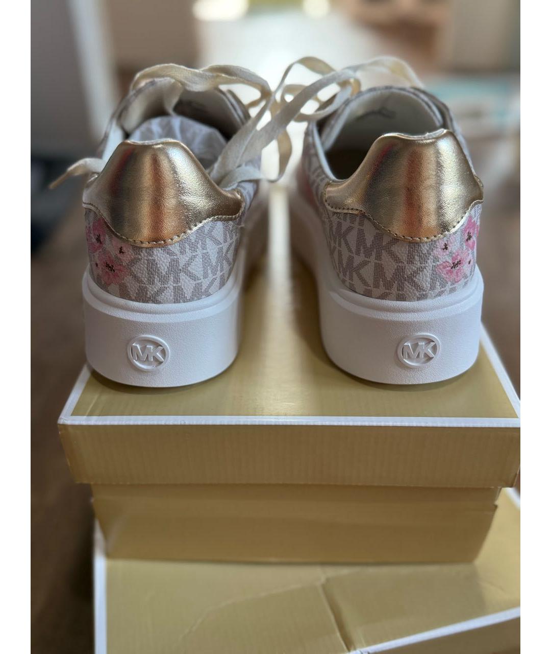 MICHAEL MICHAEL KORS Бежевые кеды, фото 4