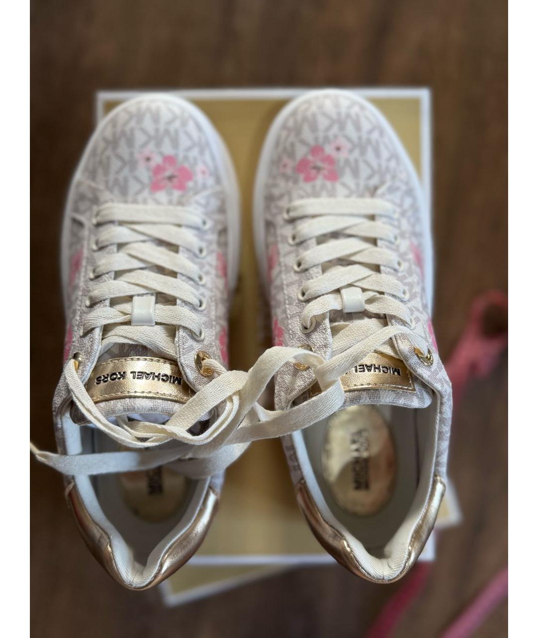 MICHAEL MICHAEL KORS Бежевые кеды, фото 3