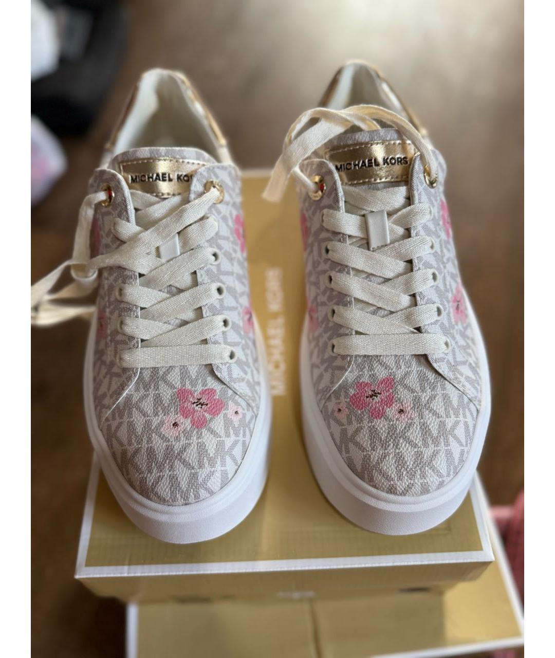 MICHAEL MICHAEL KORS Бежевые кеды, фото 2