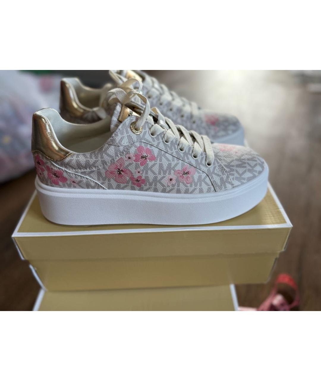 MICHAEL MICHAEL KORS Бежевые кеды, фото 6