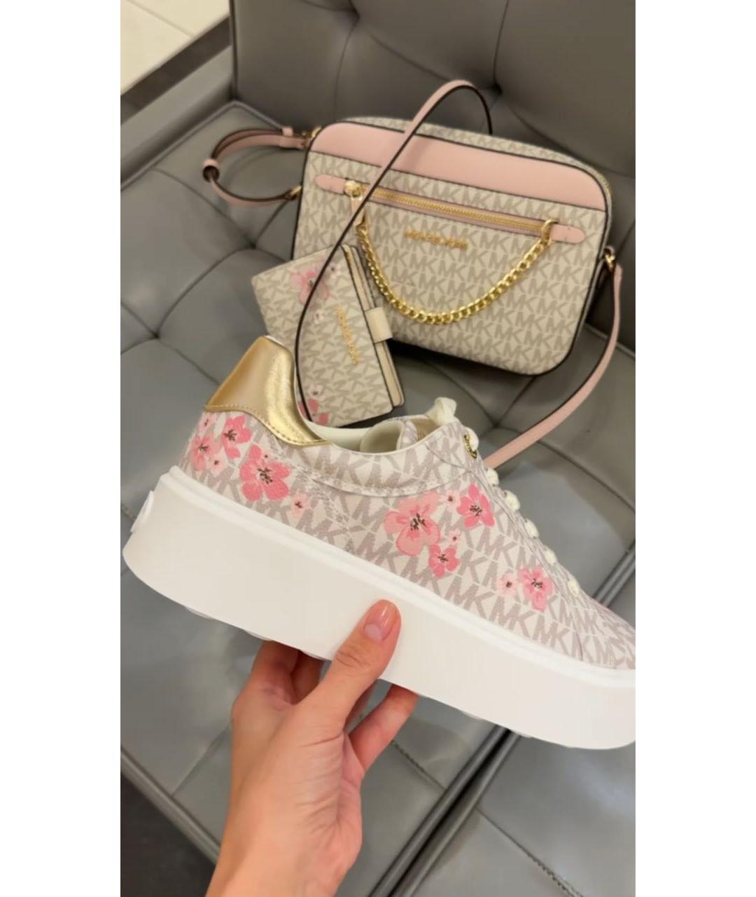 MICHAEL MICHAEL KORS Бежевые кеды, фото 5