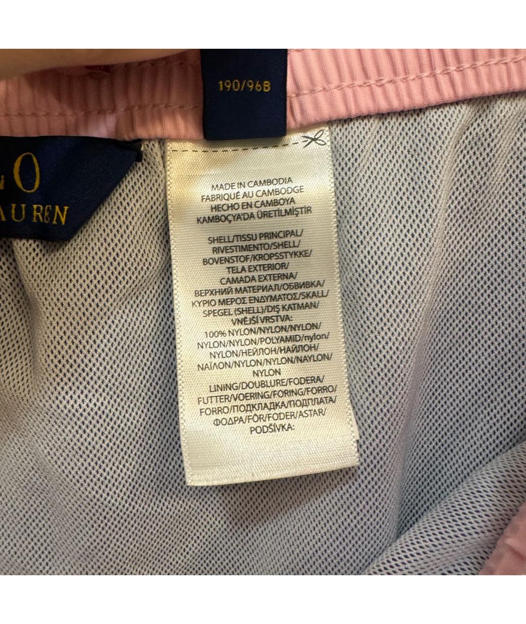 POLO RALPH LAUREN Голубые полиэстеровые шорты, фото 6