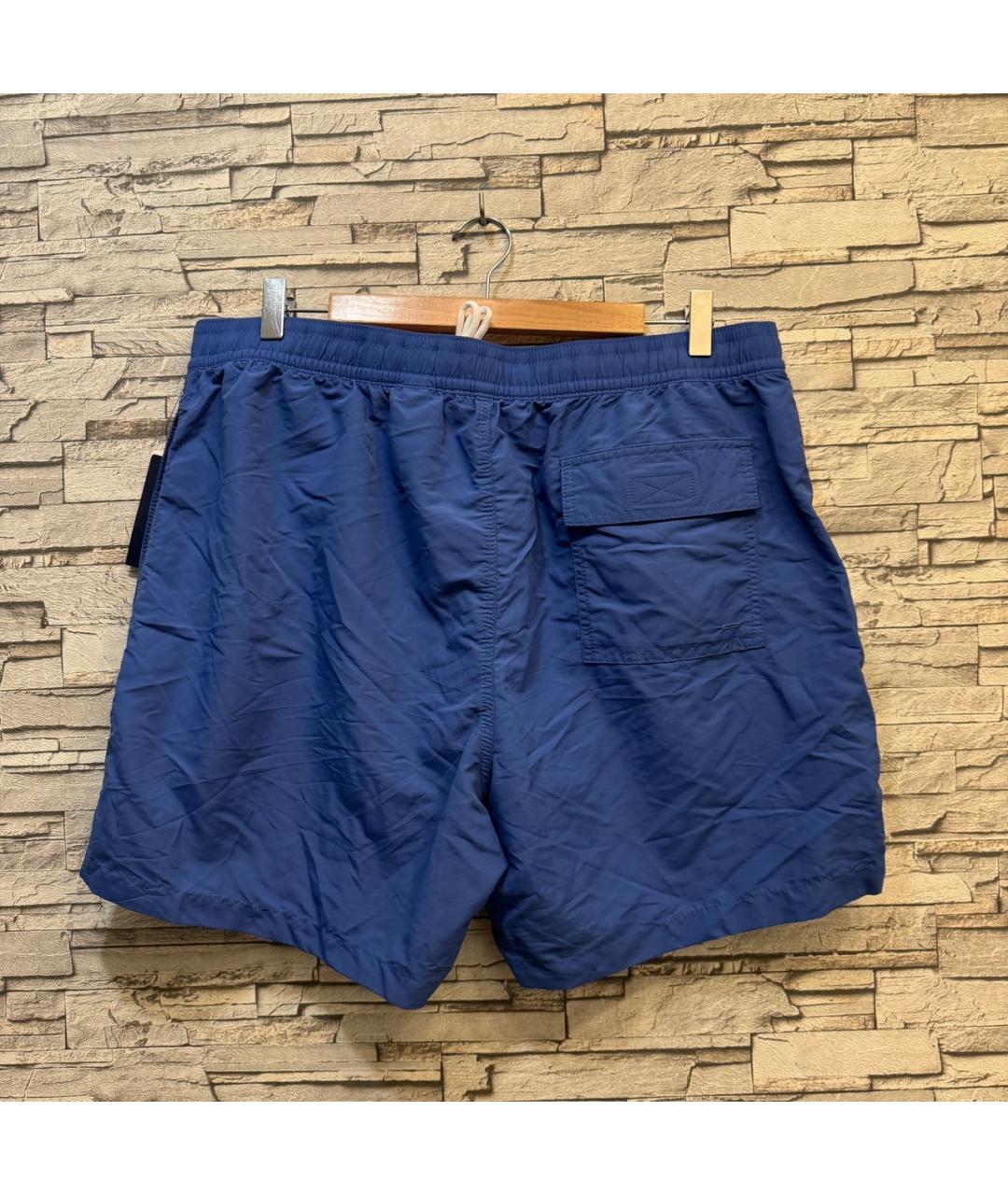 POLO RALPH LAUREN Голубые полиэстеровые шорты, фото 2