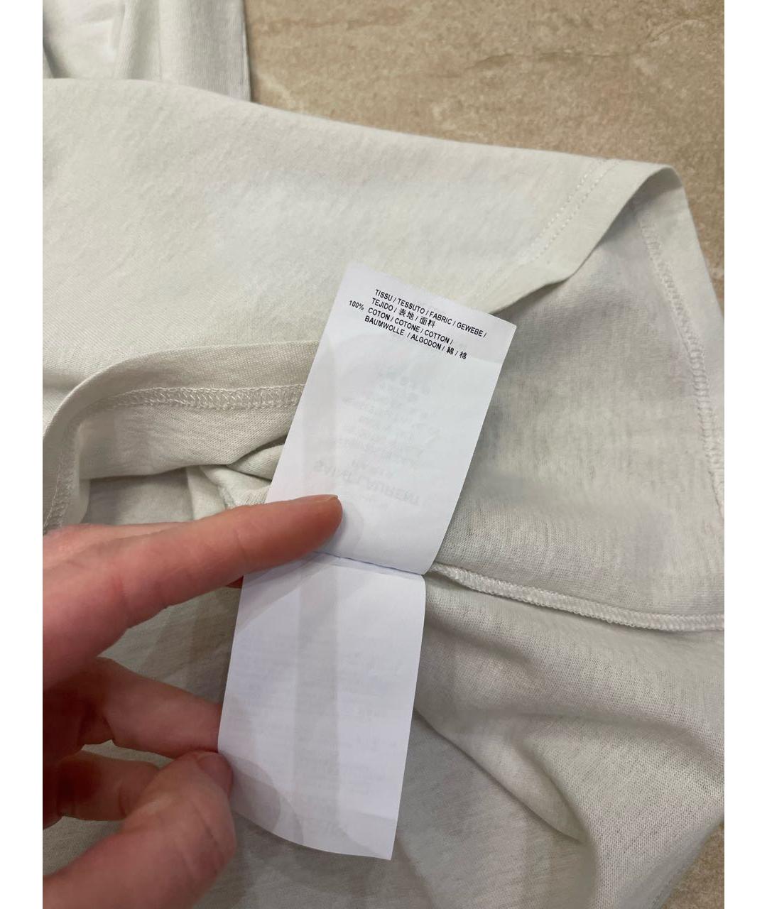 SAINT LAURENT Серая хлопковая футболка, фото 4