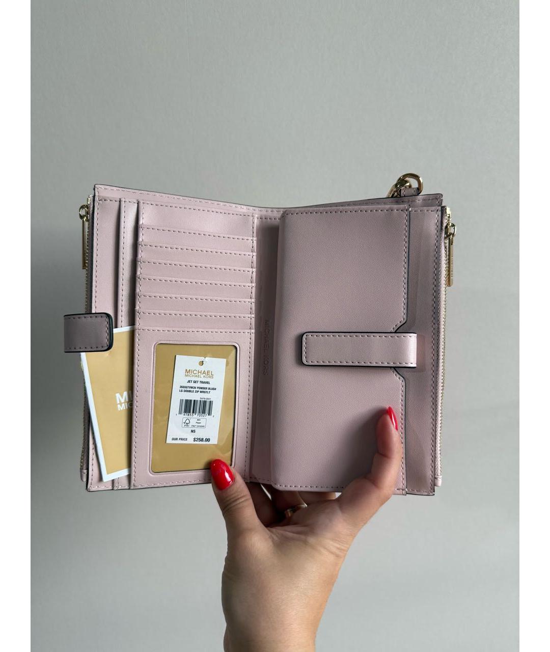 MICHAEL MICHAEL KORS Розовый кошелек, фото 4