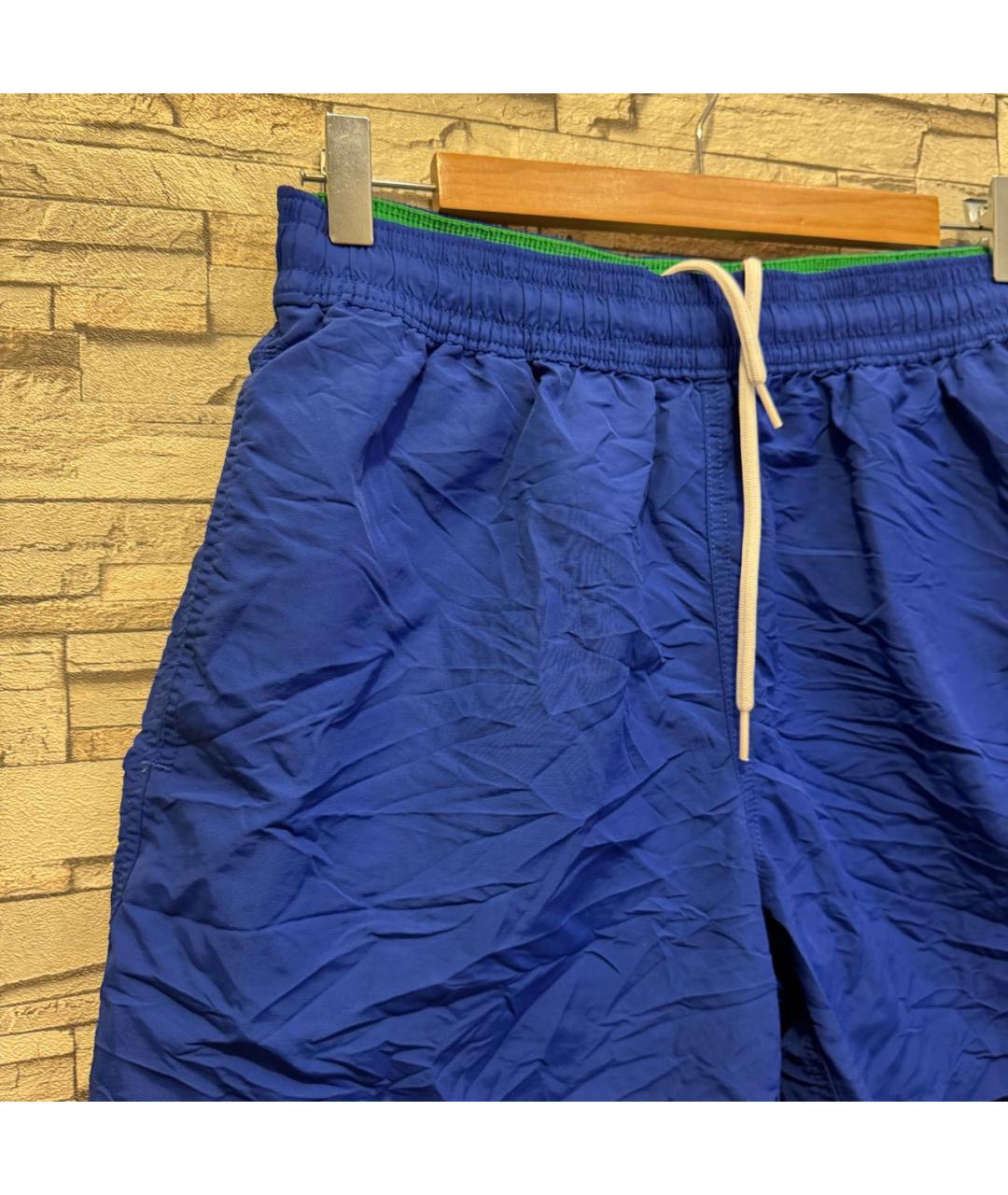 POLO RALPH LAUREN Синие полиэстеровые шорты, фото 5