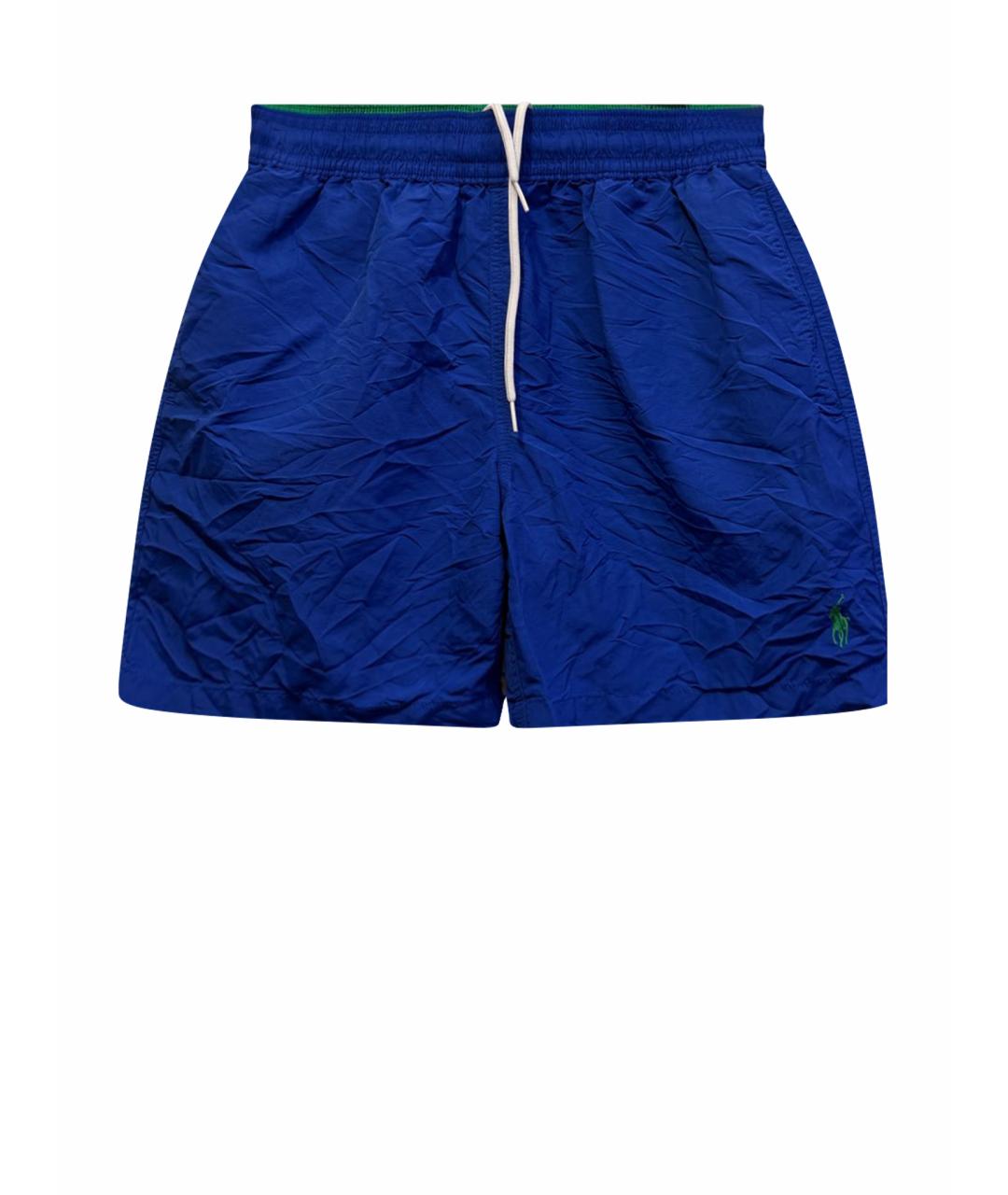 POLO RALPH LAUREN Синие полиэстеровые шорты, фото 1