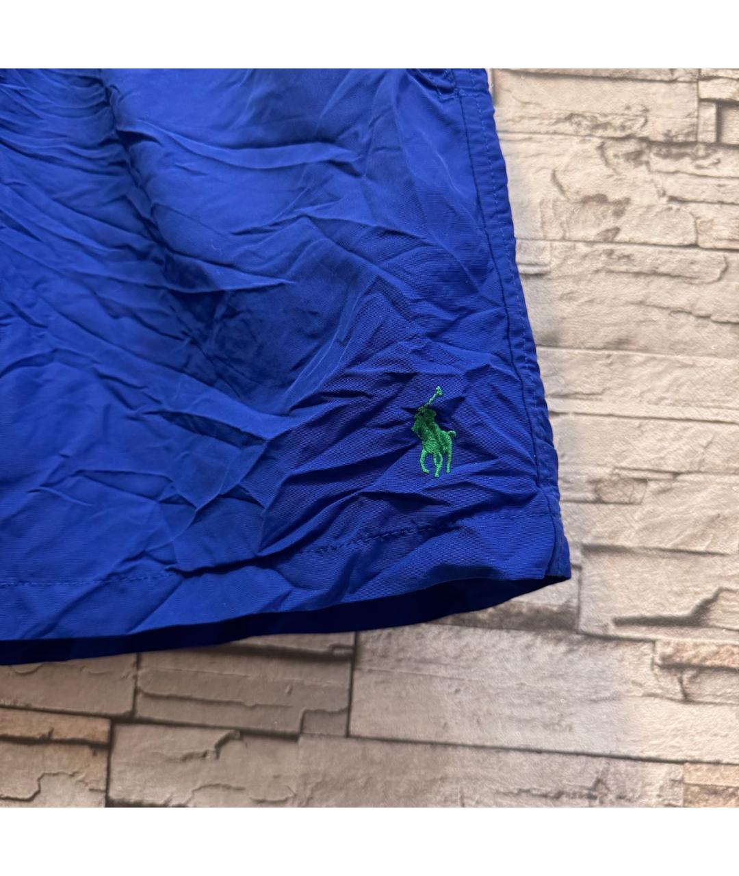 POLO RALPH LAUREN Синие полиэстеровые шорты, фото 3