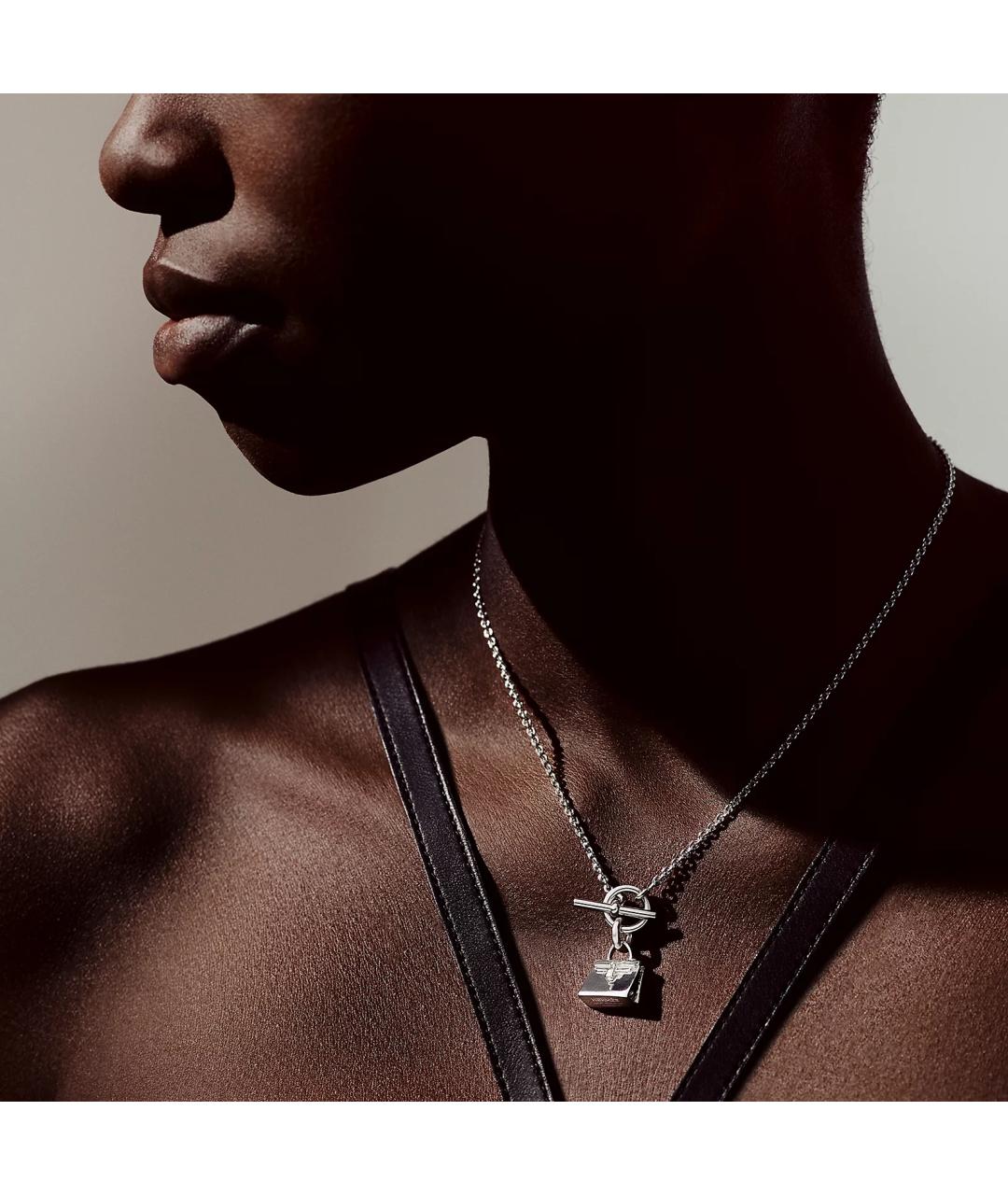 HERMES Серебряная серебряная подвеска, фото 3