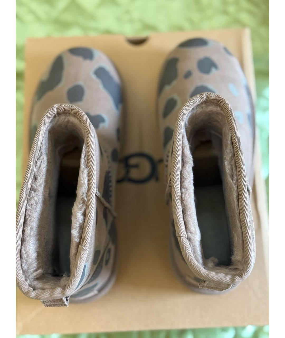 UGG AUSTRALIA Коричневые замшевые полусапоги, фото 3